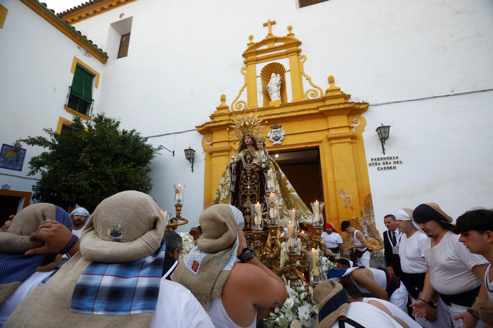 La procesión de la Virgen del Carmen de Puerta Nueva de Córdoba, en imágenes