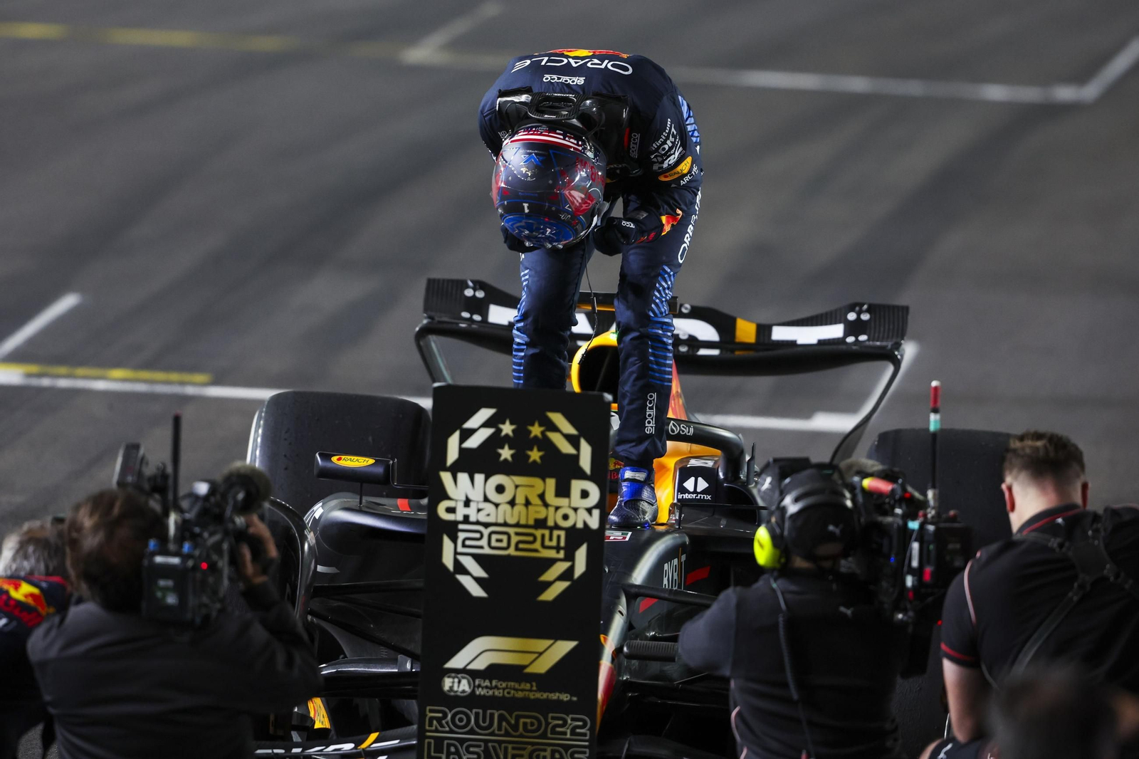 Las fotos del título mundial de Verstappen en Las Vegas