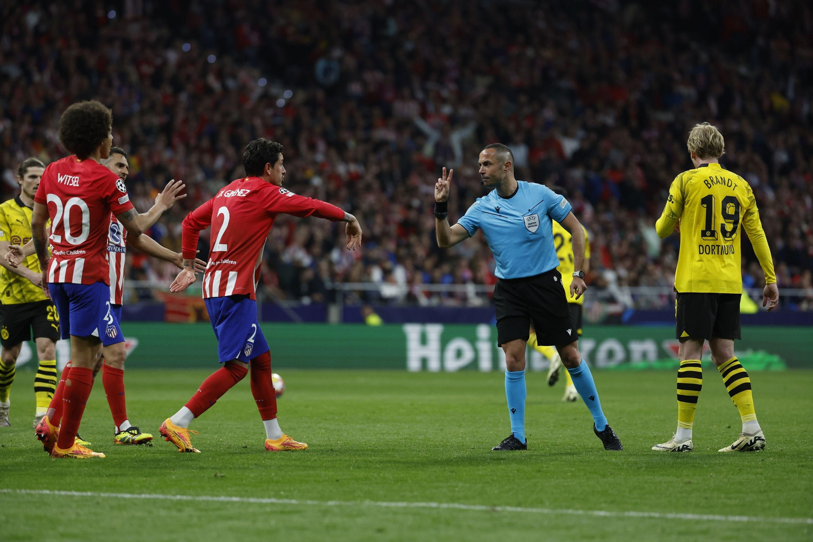 El Atlético de Madrid - Borussia Dortmund, en fotos