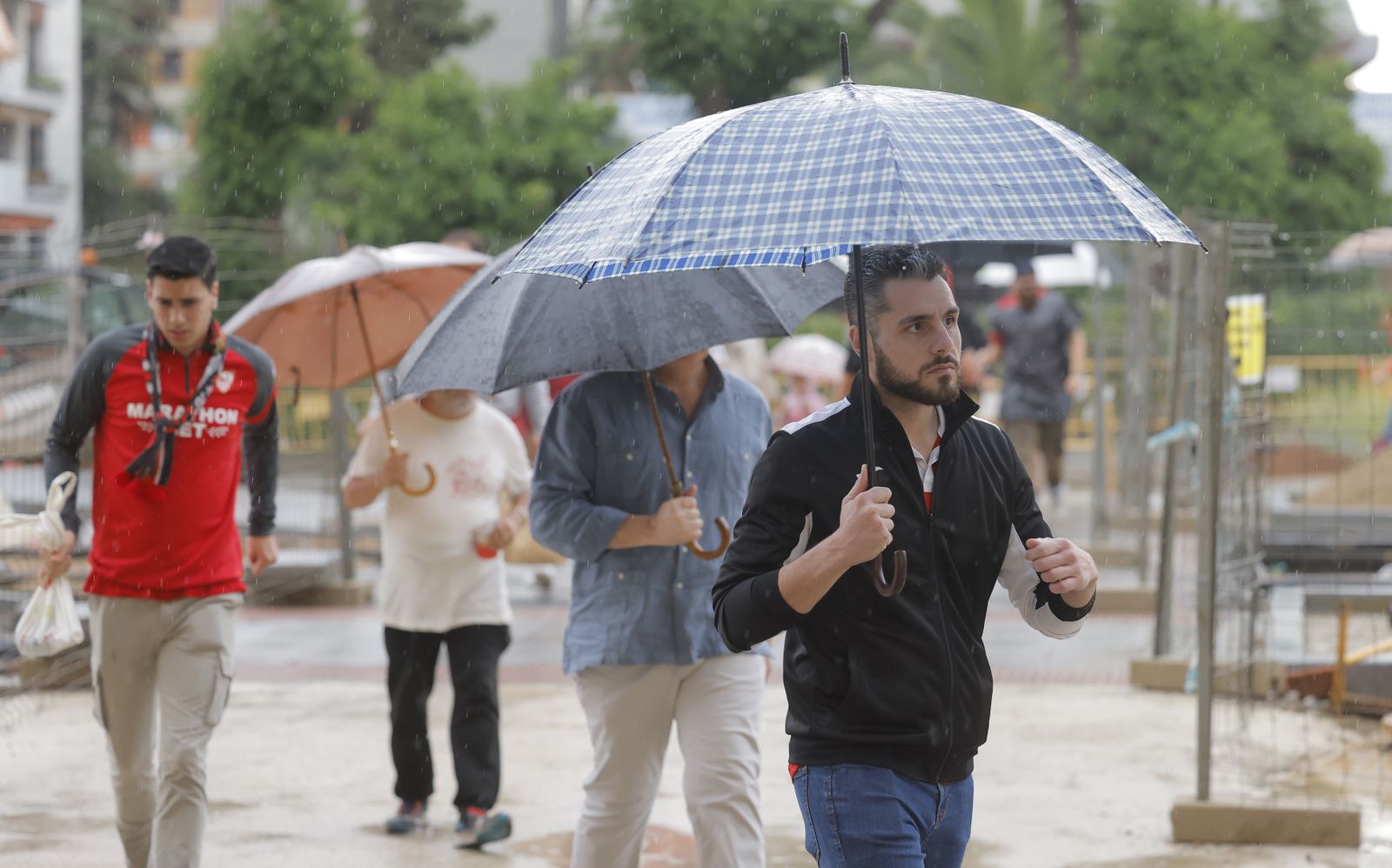 las imágenes de la lluvia en Sevilla