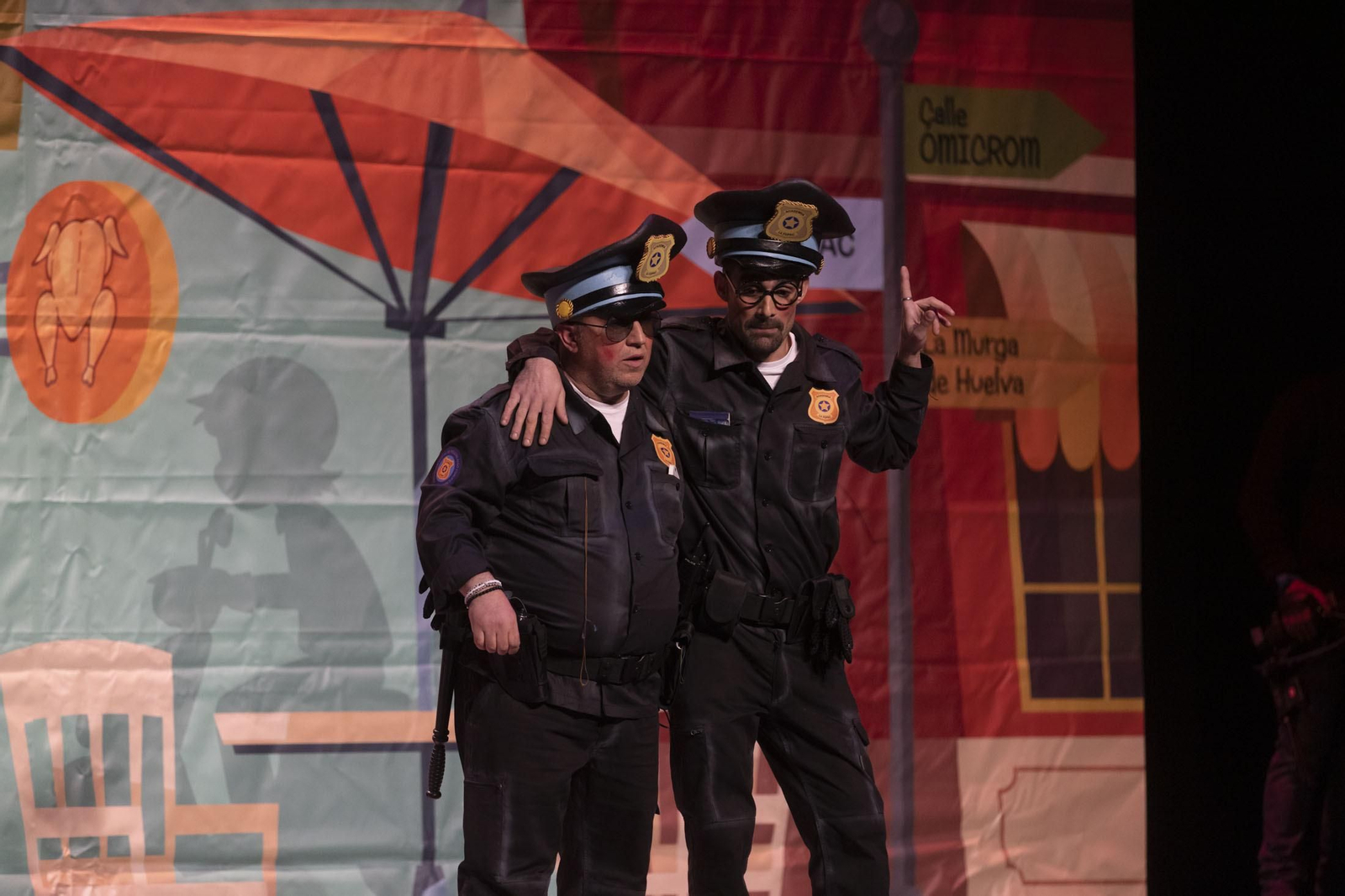 Imágenes de la actuación del cuarteto de Huelva “La F.O.P.A.C.” en la Final del Carnaval Colombino