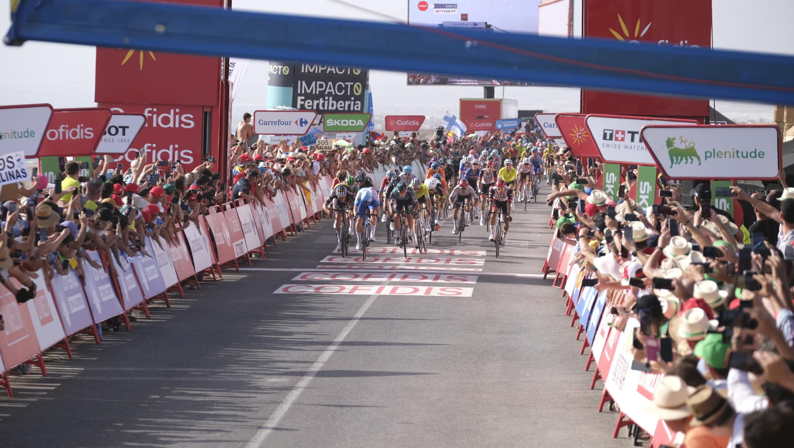 Imágenes de la etapa de la Vuelta a España con llegada en Cabo de Gata, Almería
