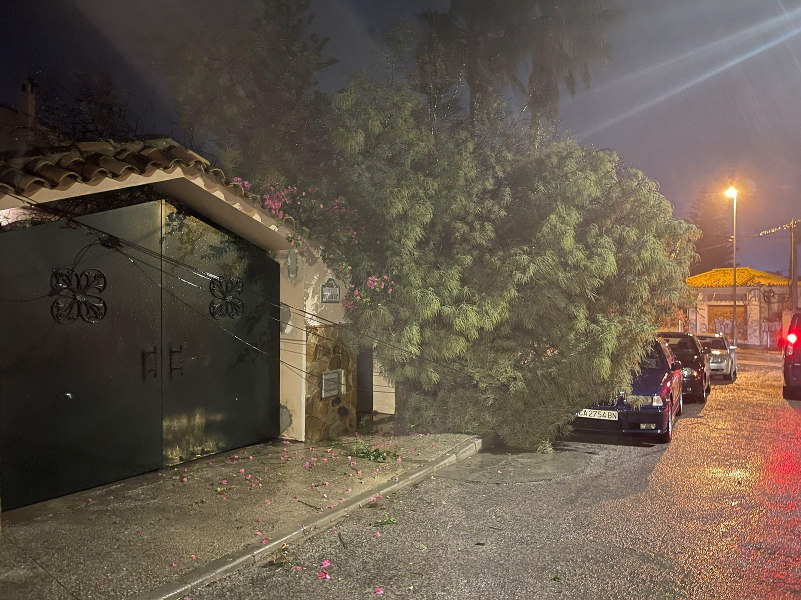 El paso de la borrasca Aline por Algeciras, en imágenes