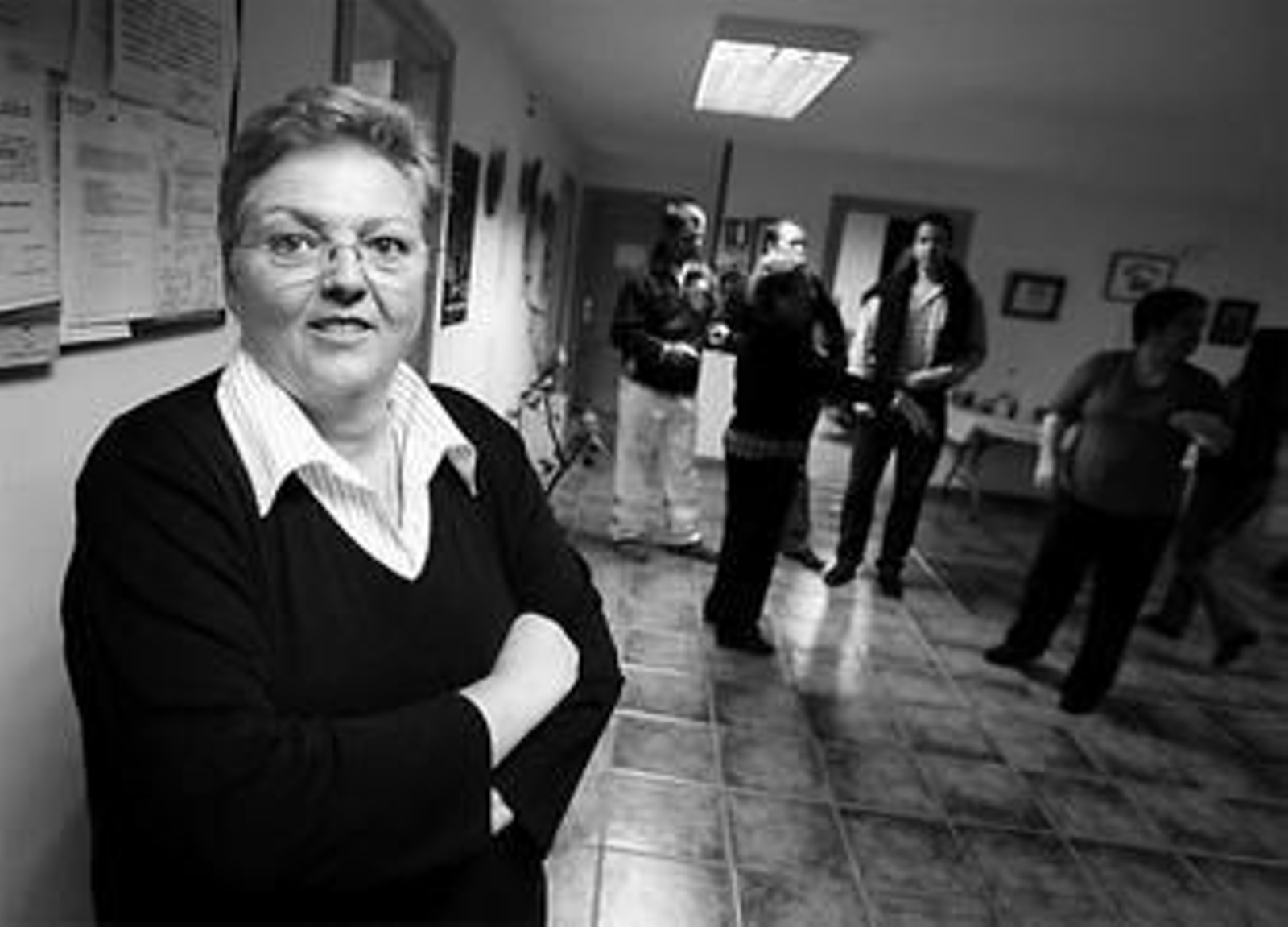 Rosa Portillo, ayer, en la sede de Amalajer, en la capital malagueña.