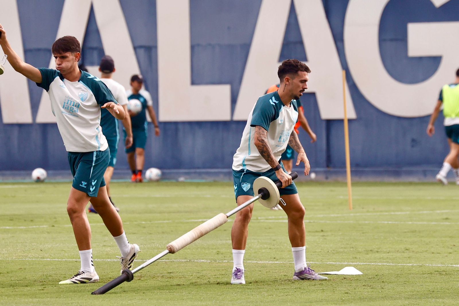 Rafita, del filial, novedad en el entrenamiento ante la baja de Carlos Puga