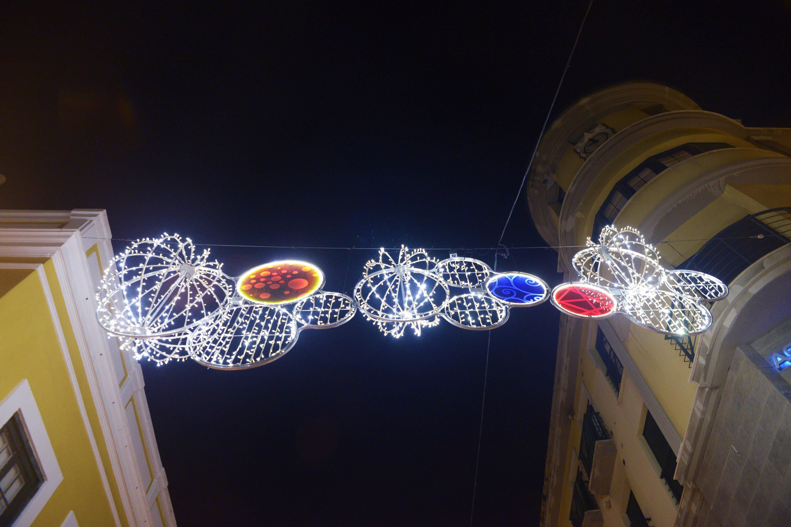Fotos del alhumbrado navideño de Algeciras