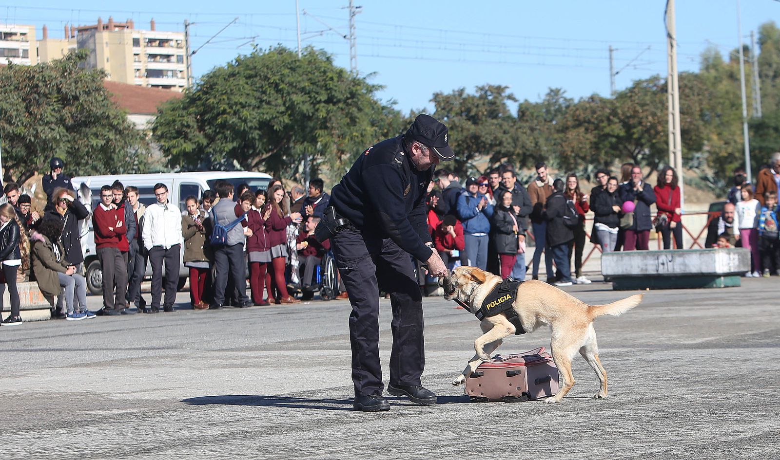 Exhibición policial por la campaña de Reyes Magos