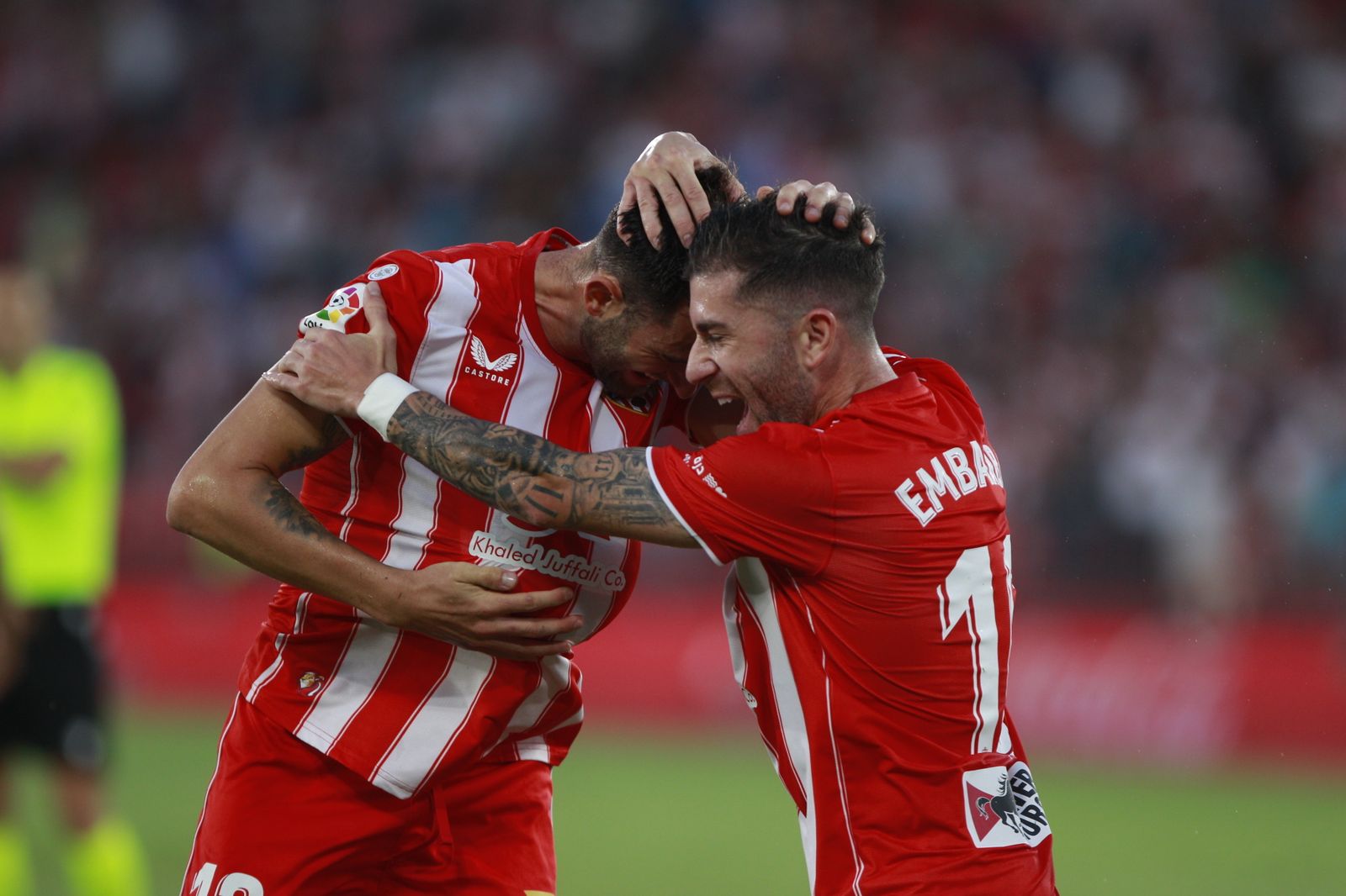 Imágenes del partido de fútbol U.D. Almería-Girona F.C.