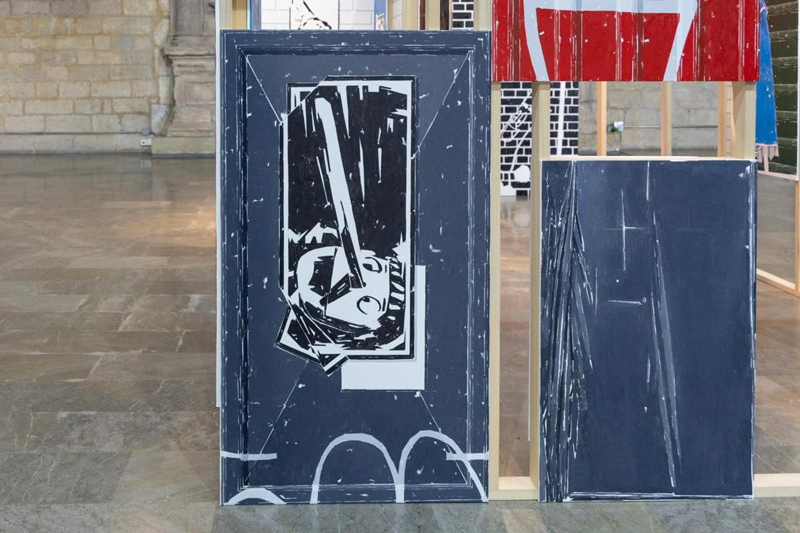 Inauguración de la exposición 'Sombras de bestias y coches'