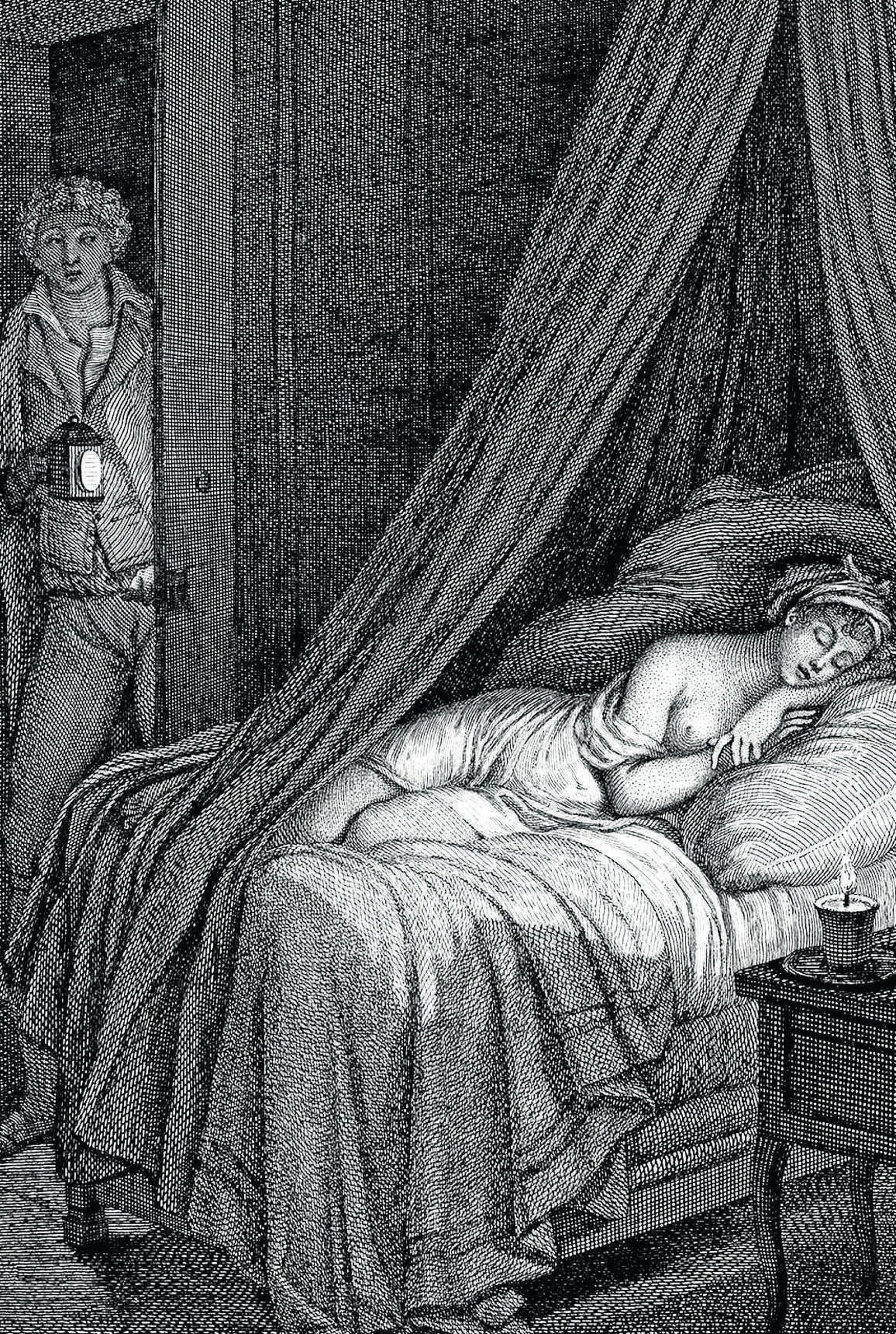 Ilustración para 'Las amistades peligrosas' atribuida a Fragonard.