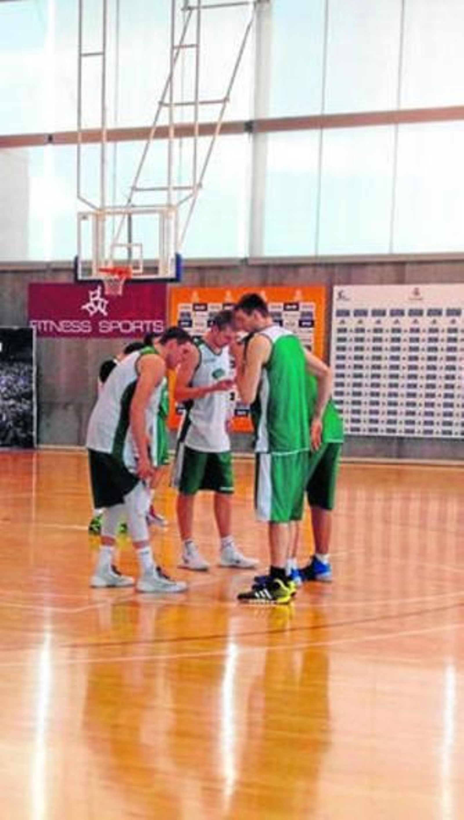 Entrenamiento del equipo, ayer, en Madrid.