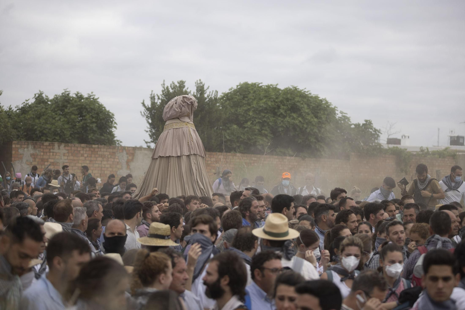 Imágenes del traslado de la Virgen del Rocío de Almonte hasta El Chaparral