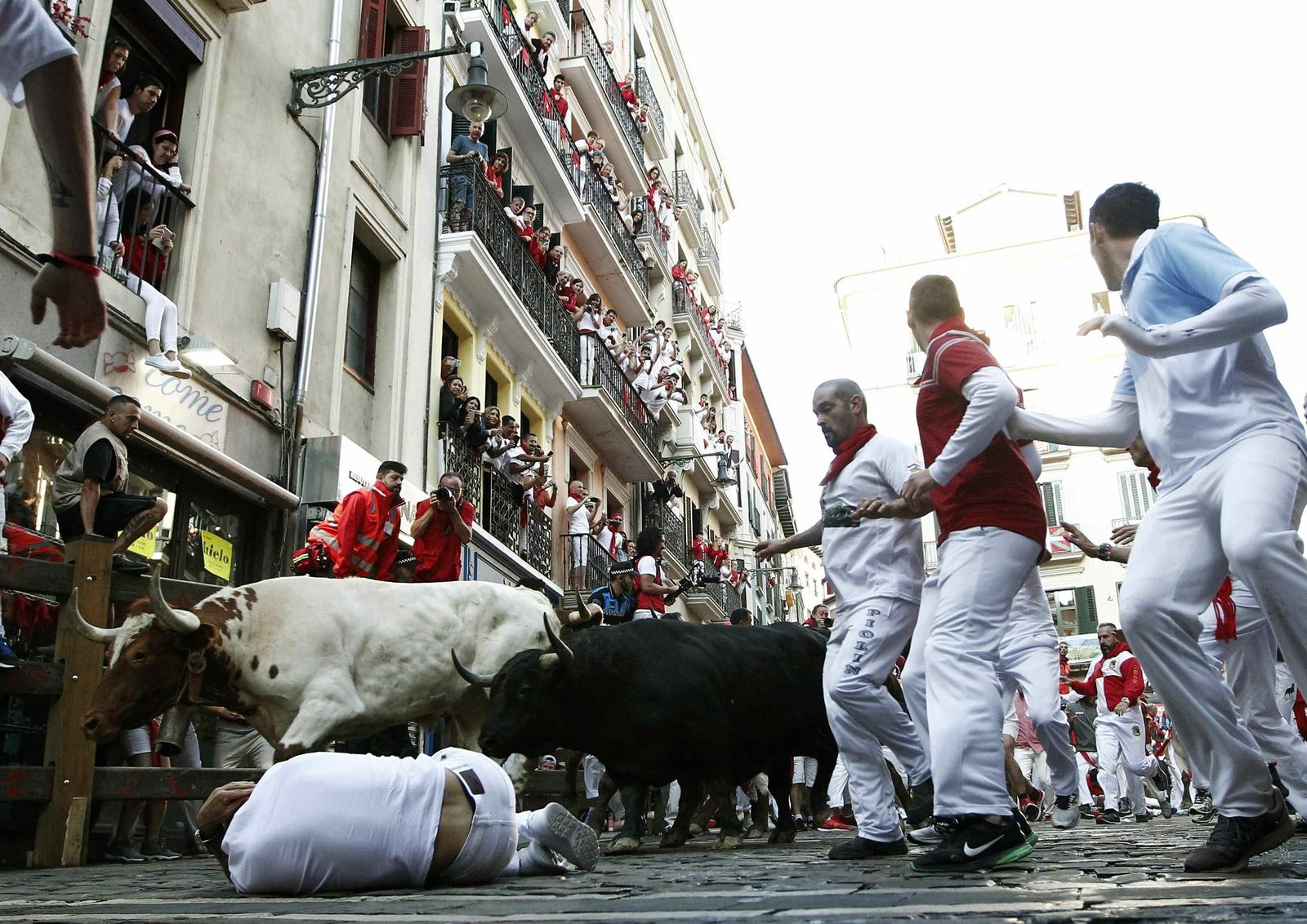 El quinto encierro de San Fermin 2019 en imágenes