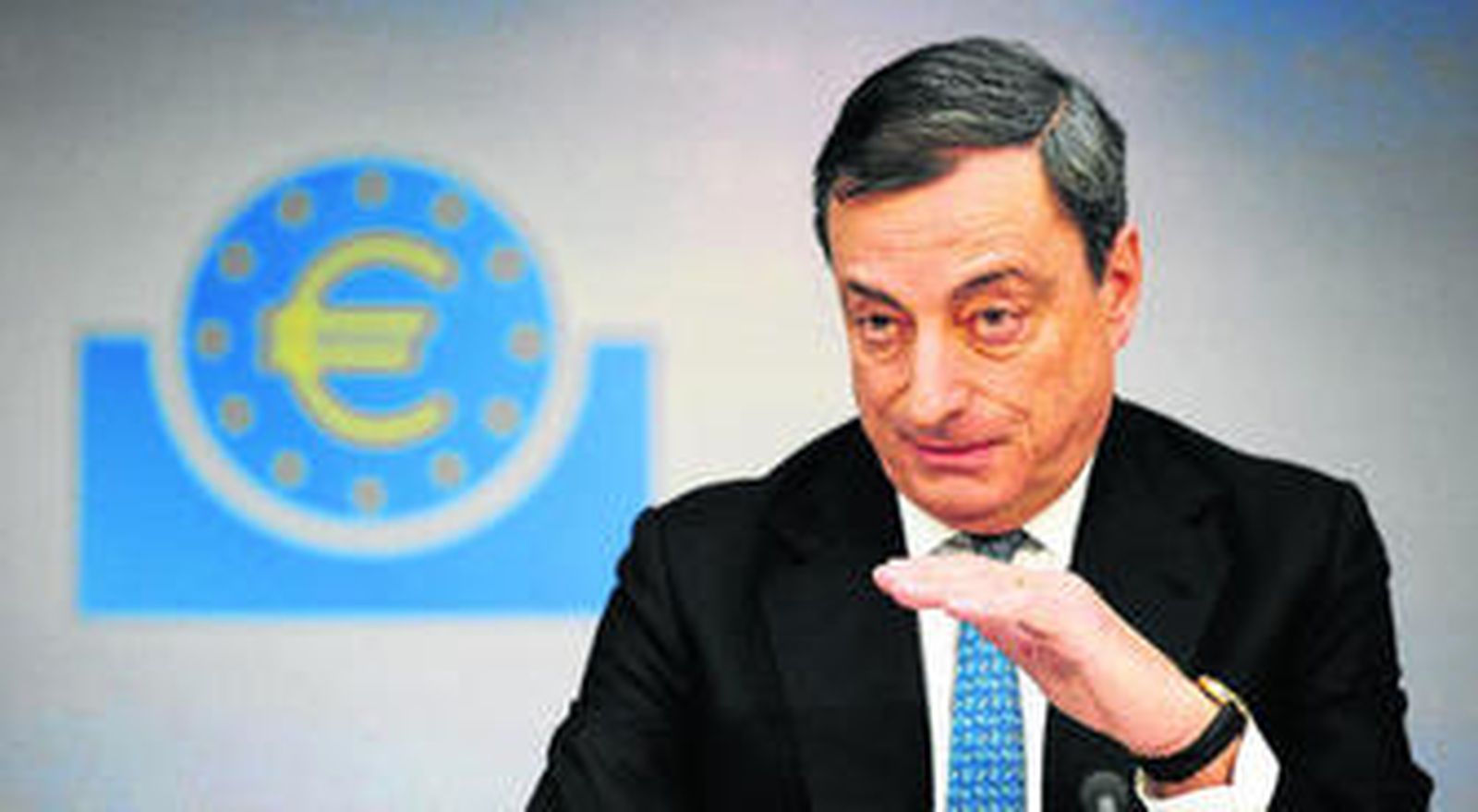 El presidente del BCE, Mario Draghi, ofrece una rueda de prensa hace dos semanas en la sede de Fráncfort.