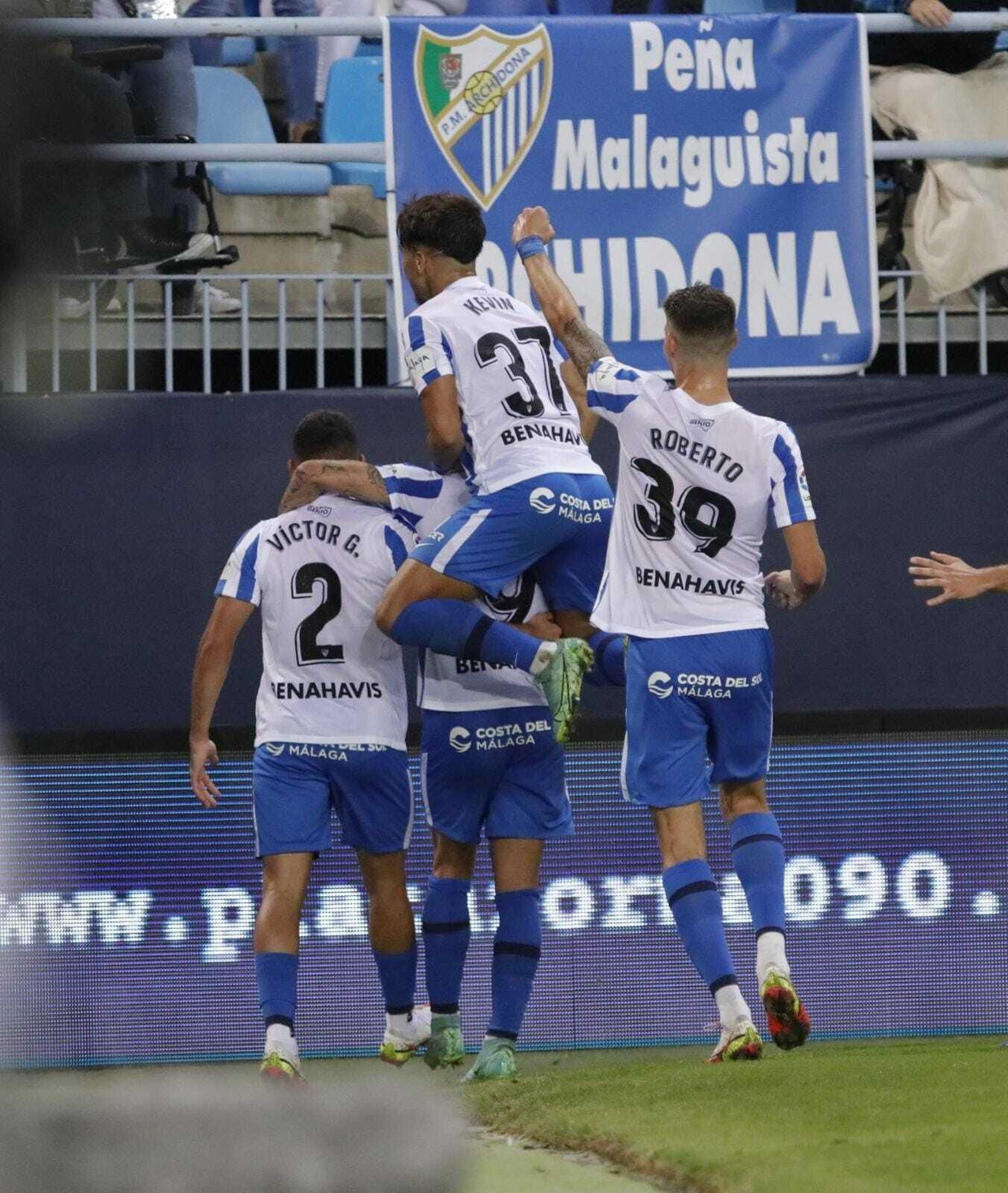 El Málaga CF - Real Zaragoza, en fotos