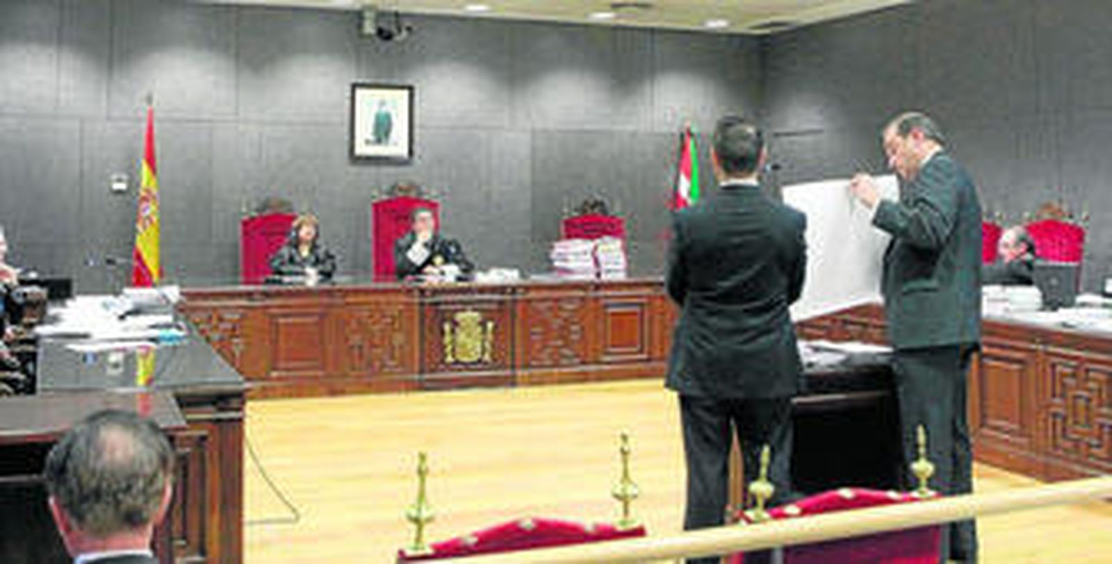 Vista del juicio que enfrenta a ACS e Iberdrola en Bilbao.