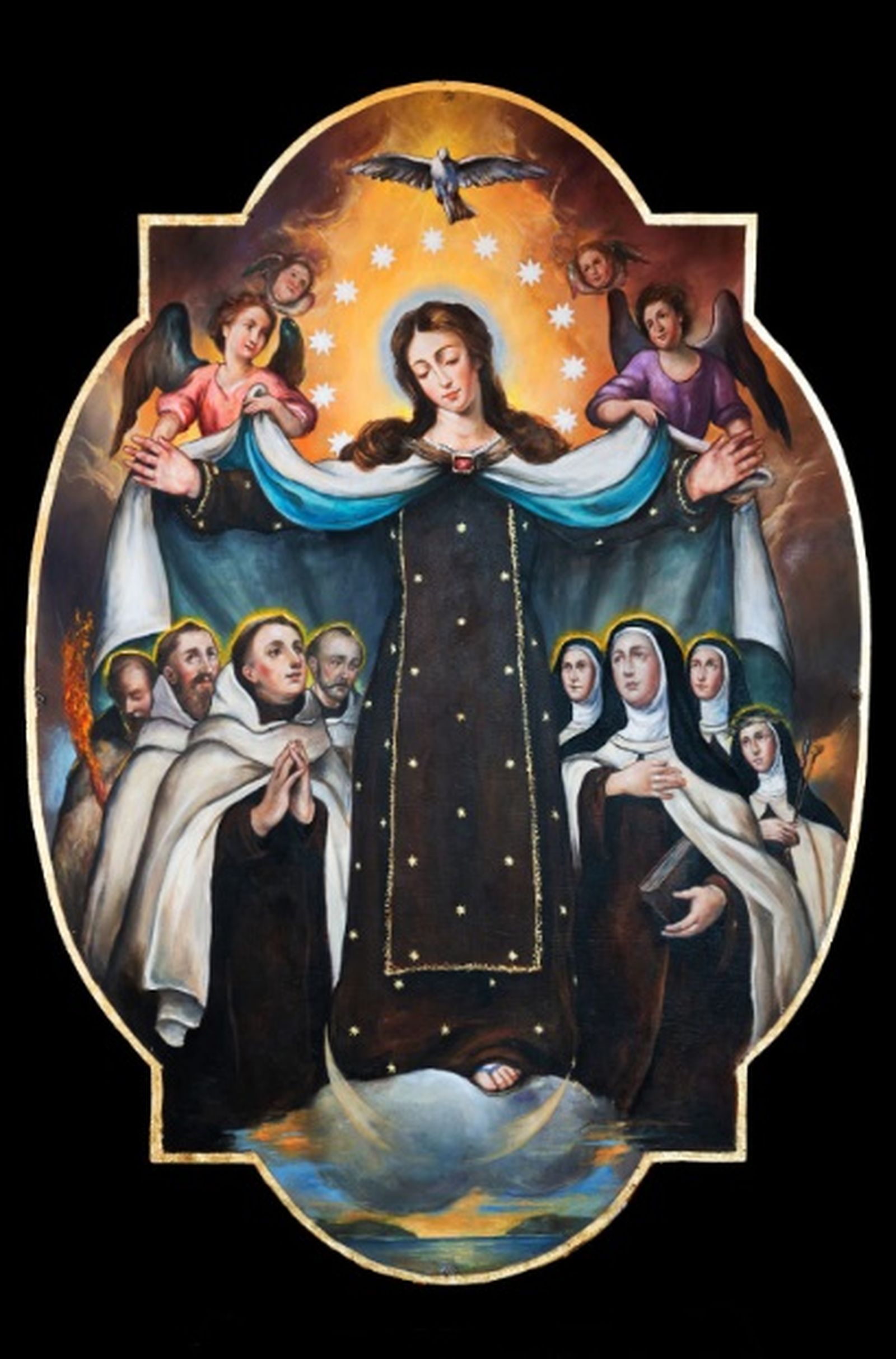 Fotografía de la gloria del nuevo techo de palio de la dolorosa de Berlanga