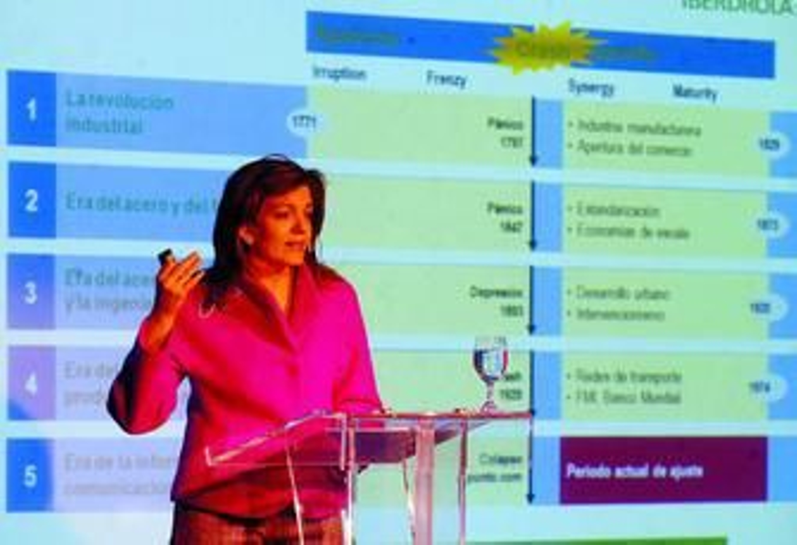 Amparo Moraleda, en un momento de su intervención.