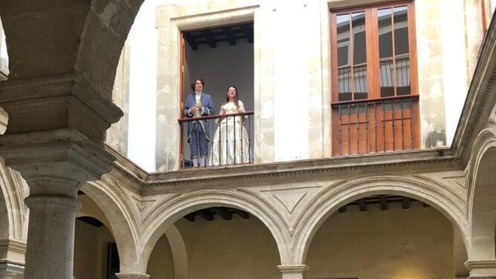 Una de las teatralizaciones de las rutas guiadas.