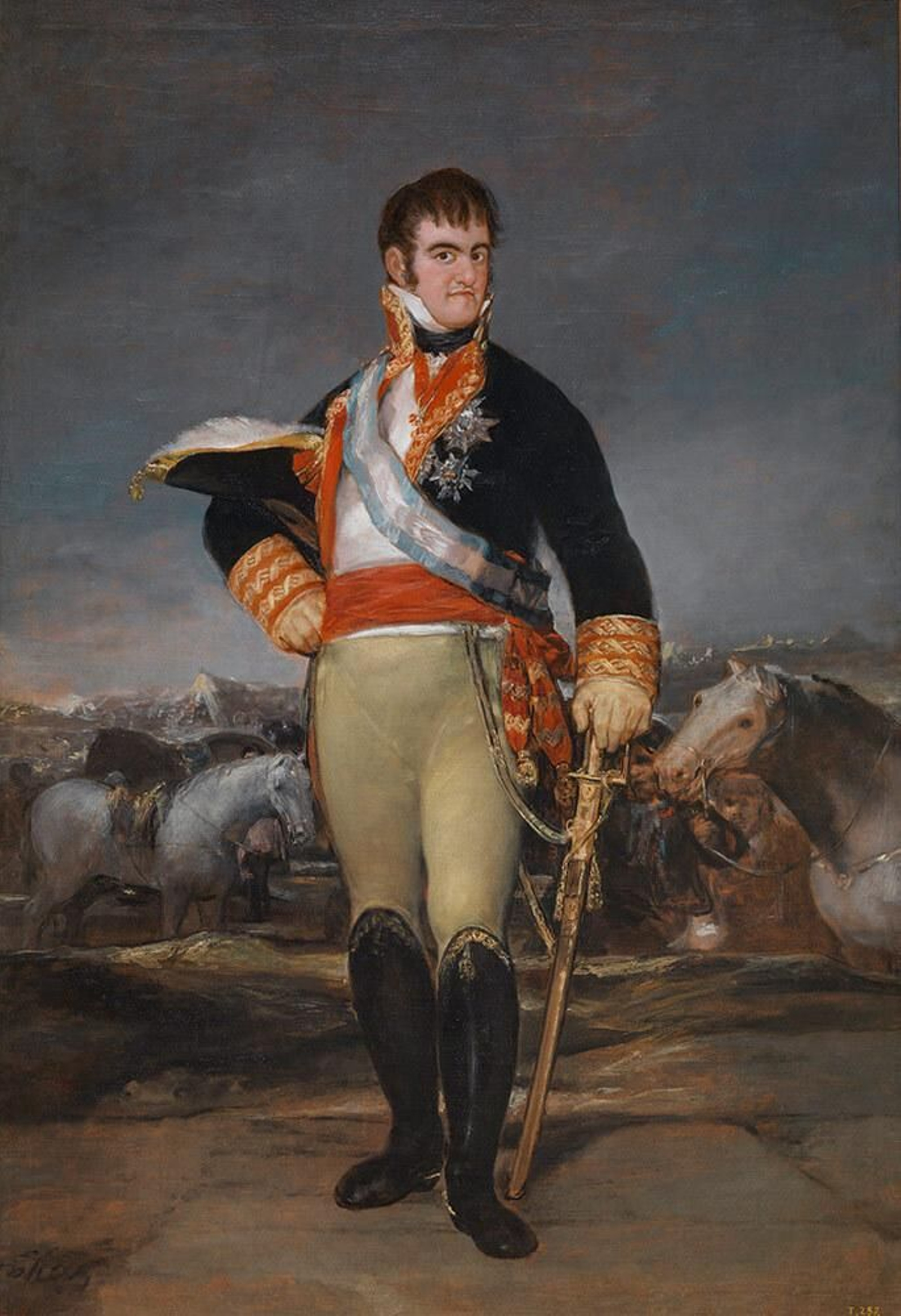 'Fernando VII en un campamento, después de 1815', de Francisco de Goya, una de las obras de la exposición sobre el retrato.