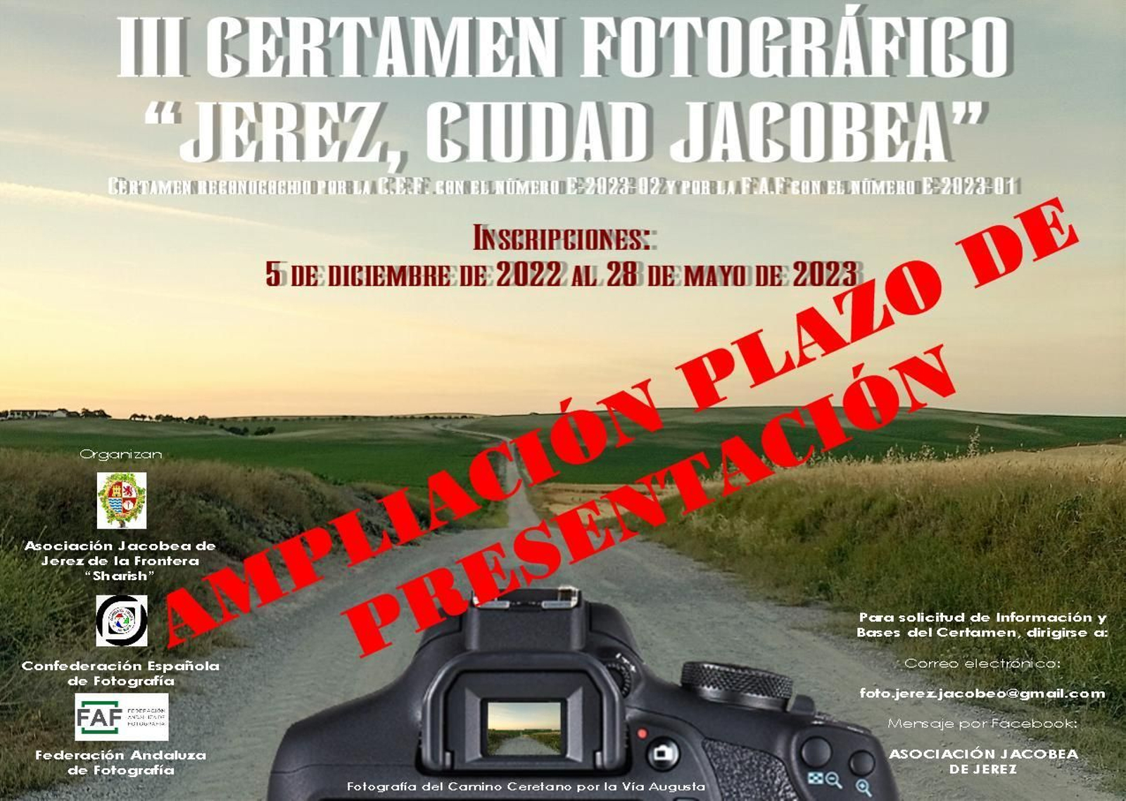 Ampliado el plazo de presentación de originales para el III Certamen Fotográfico 'Jerez Ciudad Jacobea'.