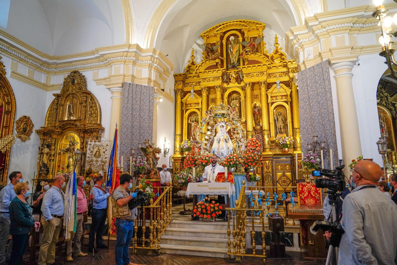 Las fotografías de la llegada de la Virgen de Luna a Villanueva de Córdoba