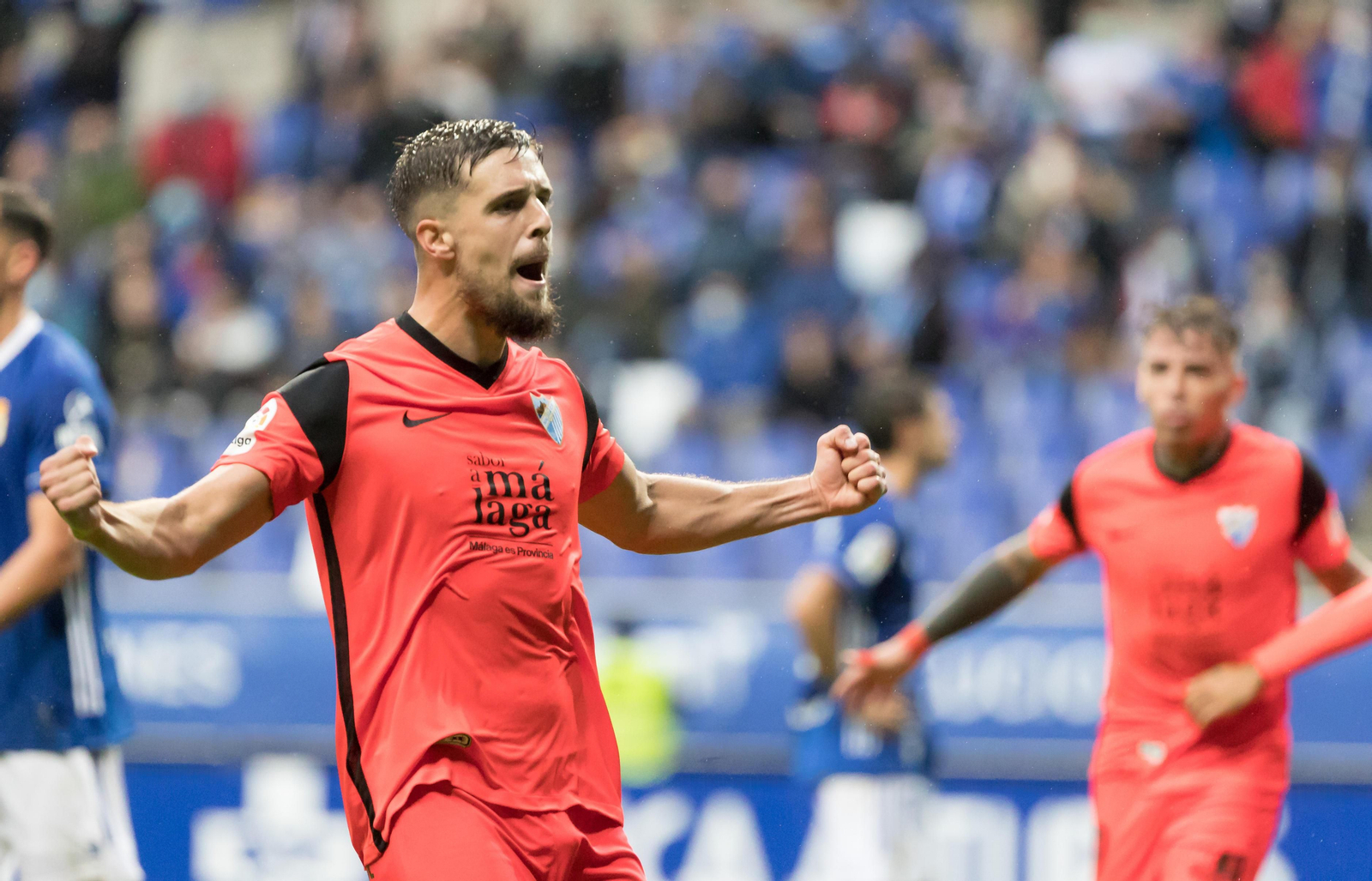 Genaro celebra un gol.