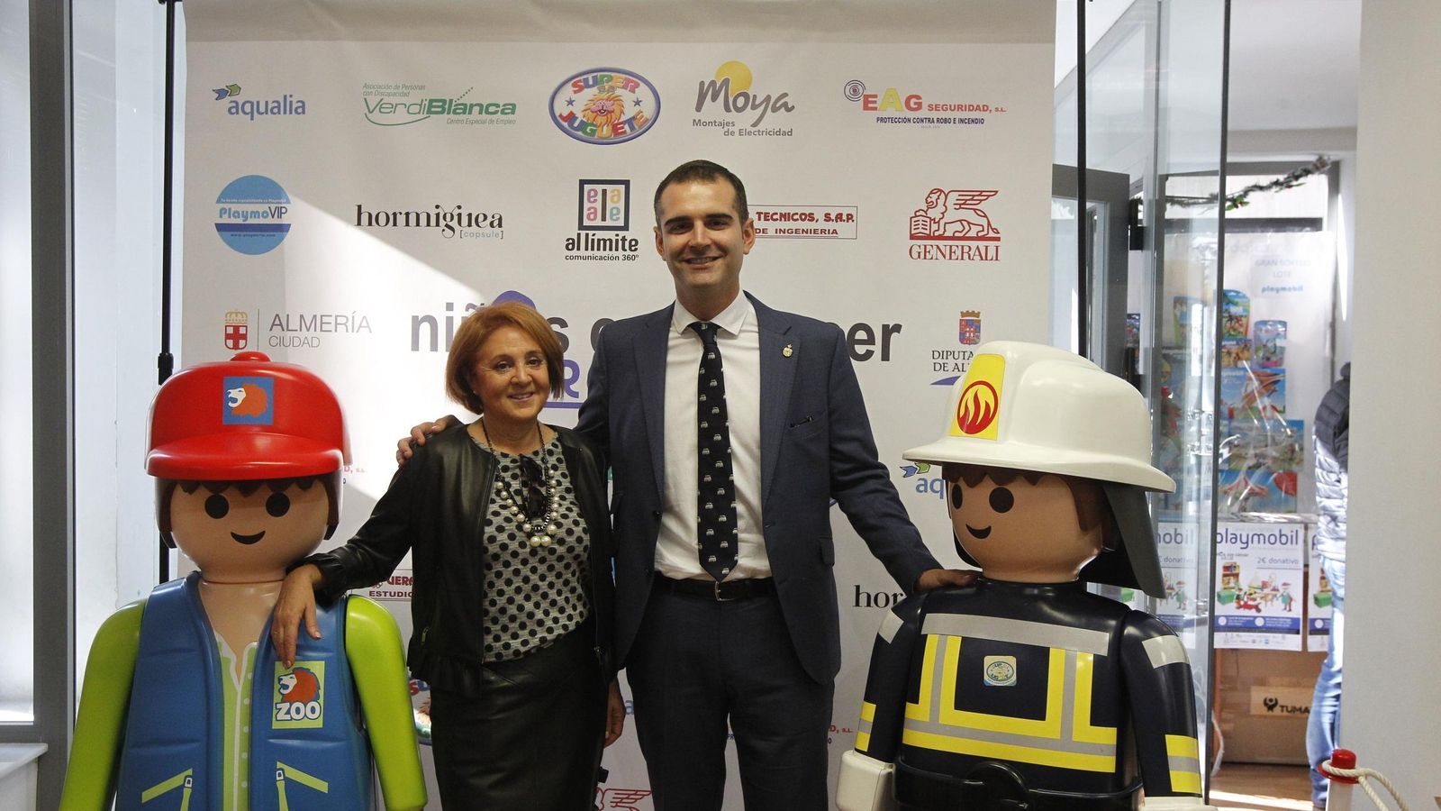 La presidenta de Argar y el alcalde de la ciudad de Almería.