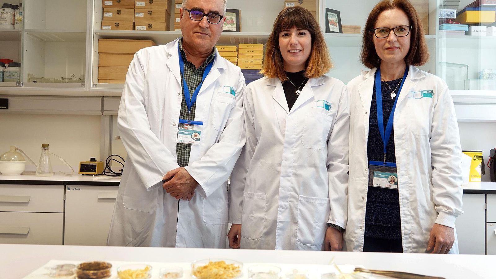 Científicos de La Mayora responsables de la investigación.