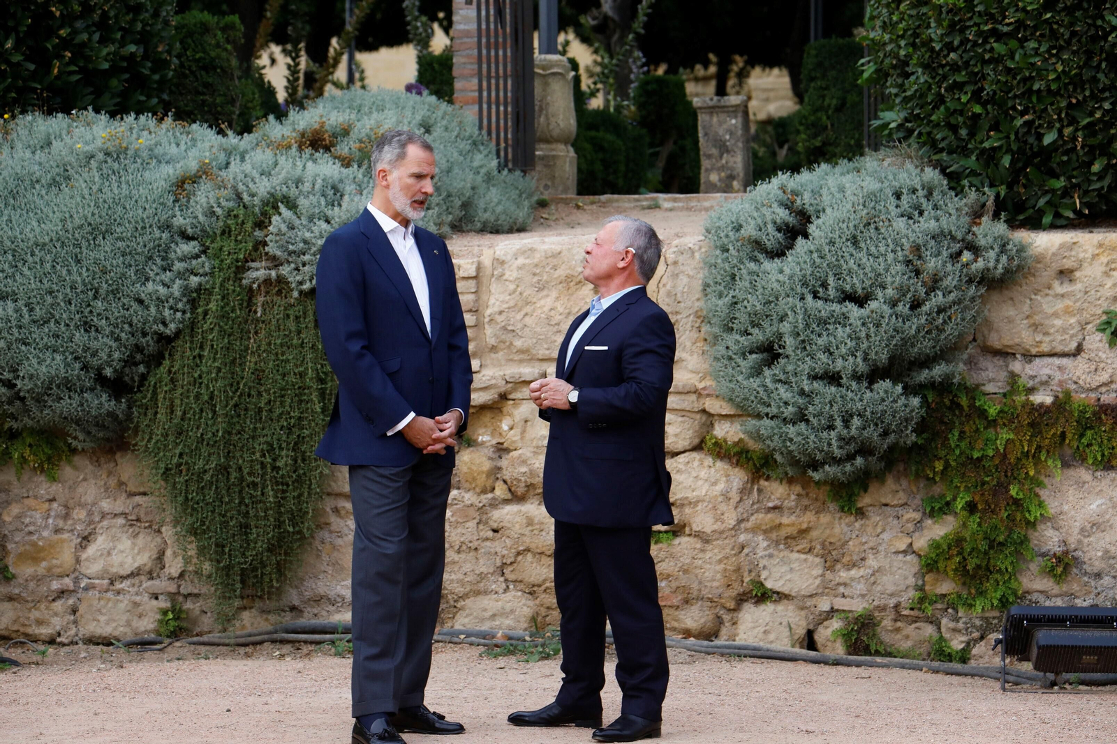 Los reyes Felipe VI y Abdalá II, en el Alcázar de los Reyes Cristianos de Córdoba