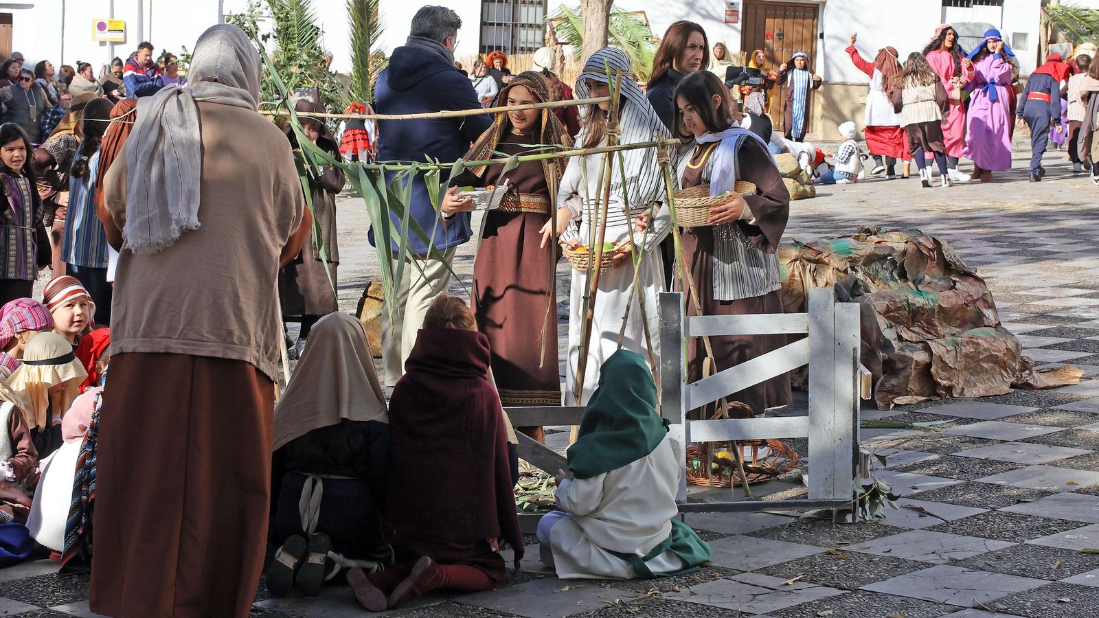 Imágenes del Belén Viviente de la plaza San Lucas en Jerez