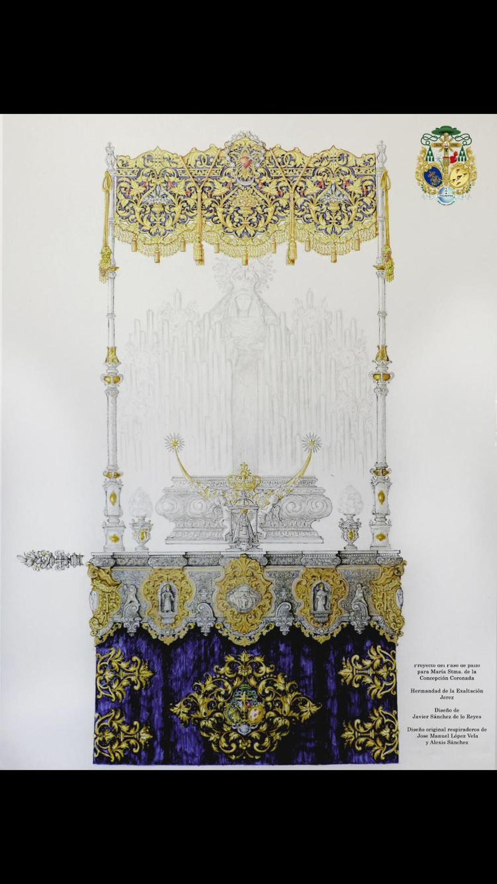 Proyecto del paso de palio para María Santísima de la Concepción.