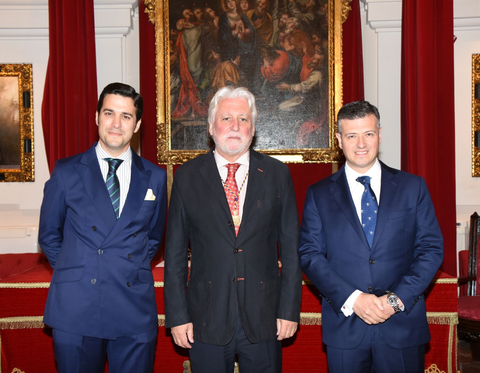 Los doctores Lutgardo García Díaz, Jesús Castiñeiras Fernández y  Eusebio Torres Carranza.