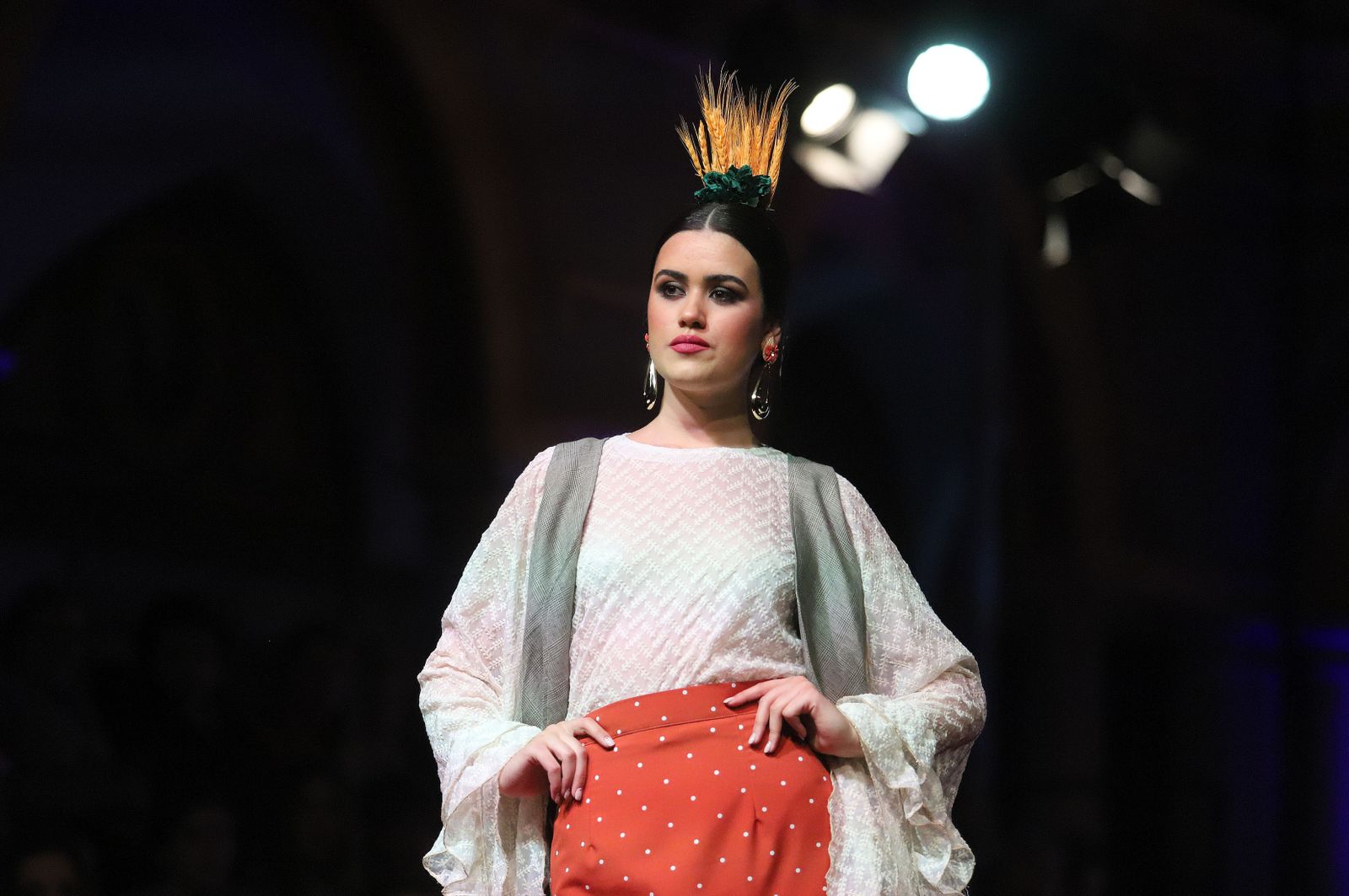 Huelva Flamenca 2023. Imágenes de la pasarela de moda flamenca de la modista Adelina Infante