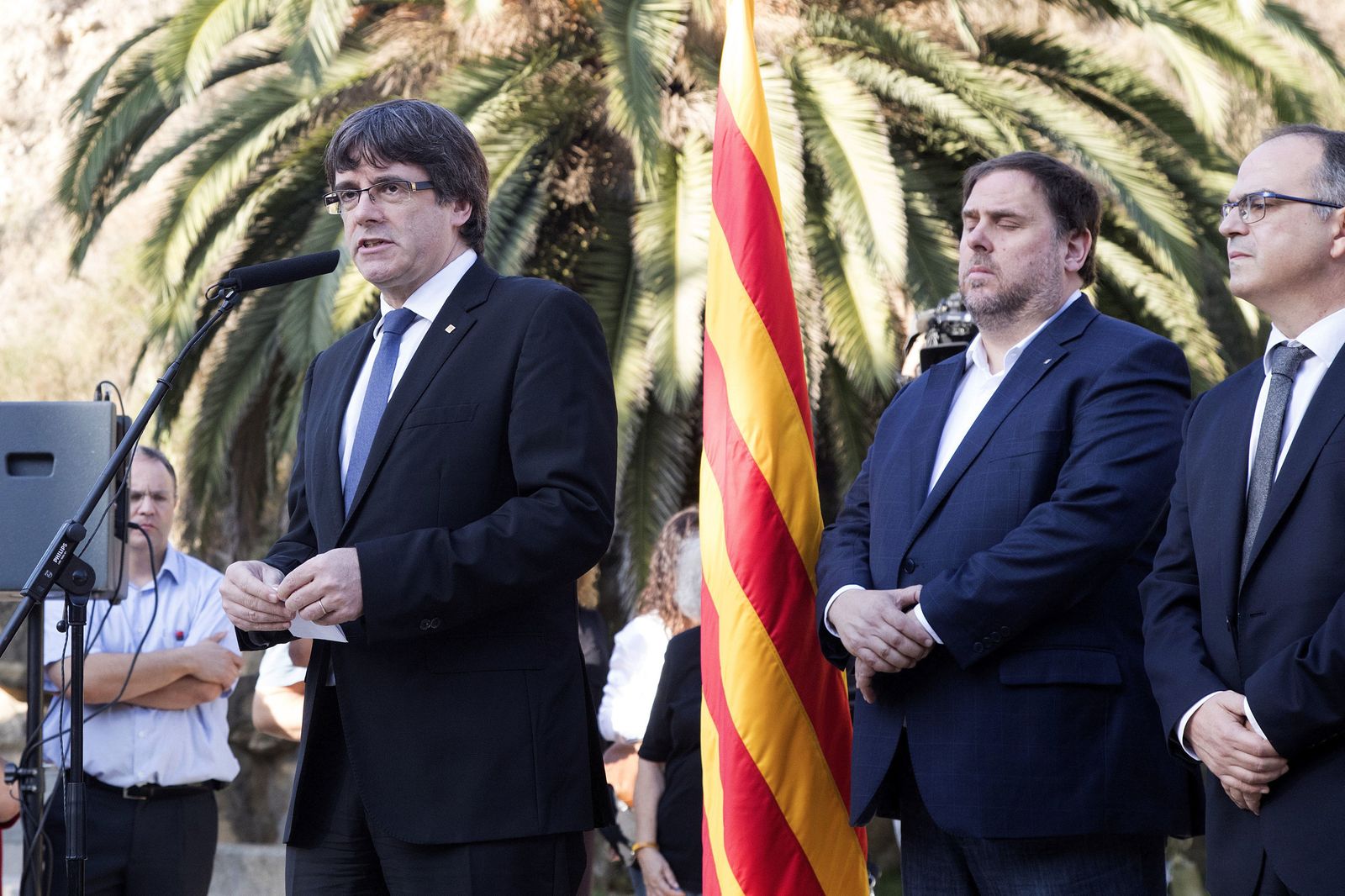 Puigdemont, Junqueras y Turull.