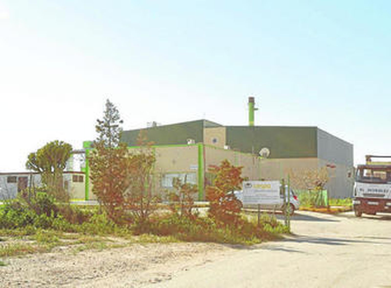 Planta de tratamiento de restos vegetales de Albaida en Níjar.