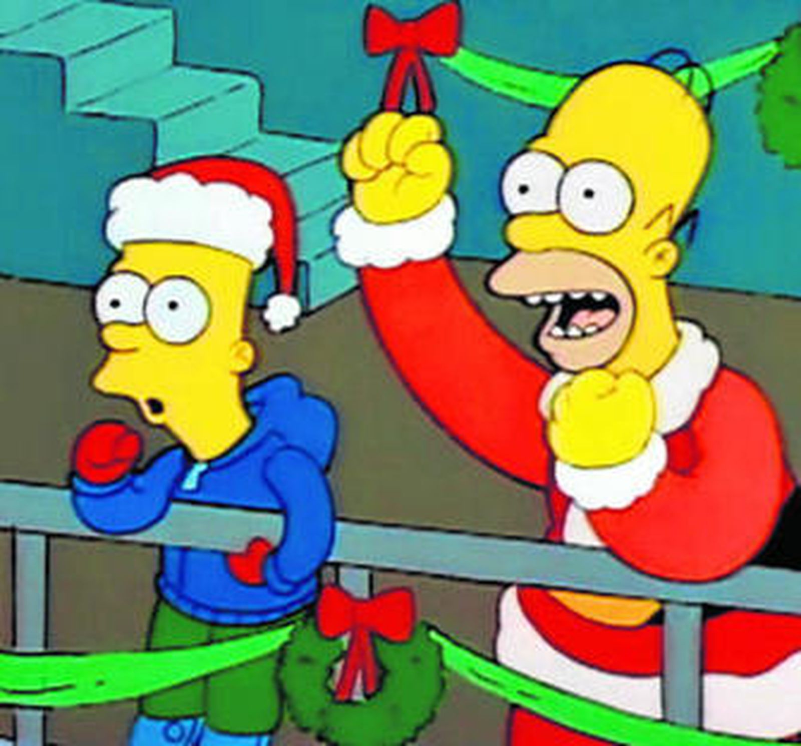 Una escena de 'Sin blanca Navidad', capítulo estrenado en EEUU en 1989.