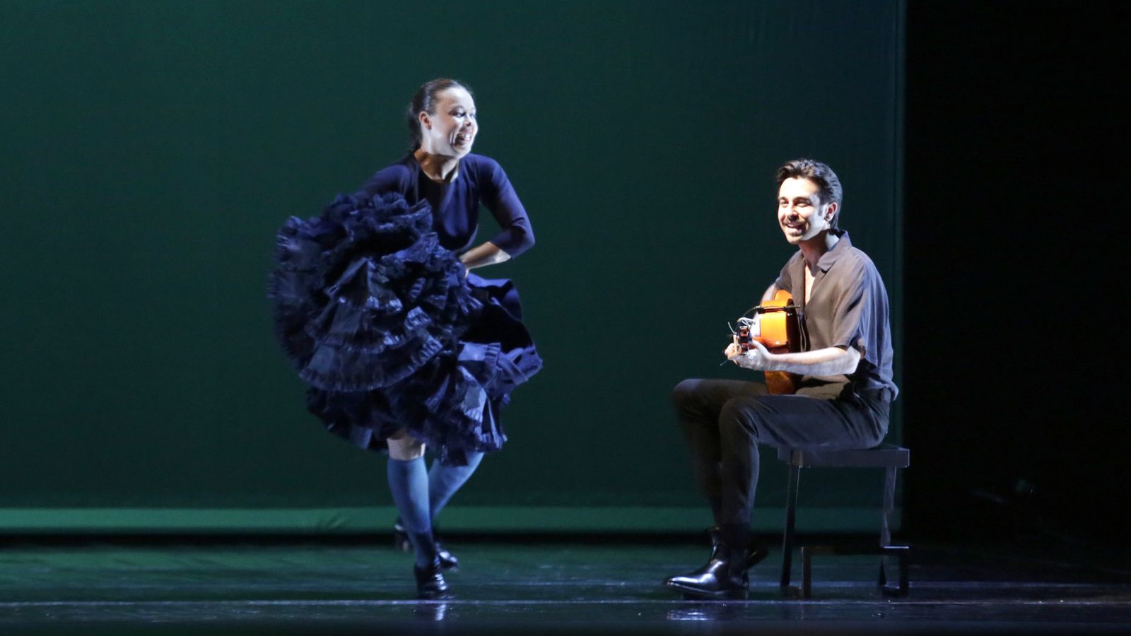 Rocío Molina y Yerai Cortés en un momento del espectáculo.