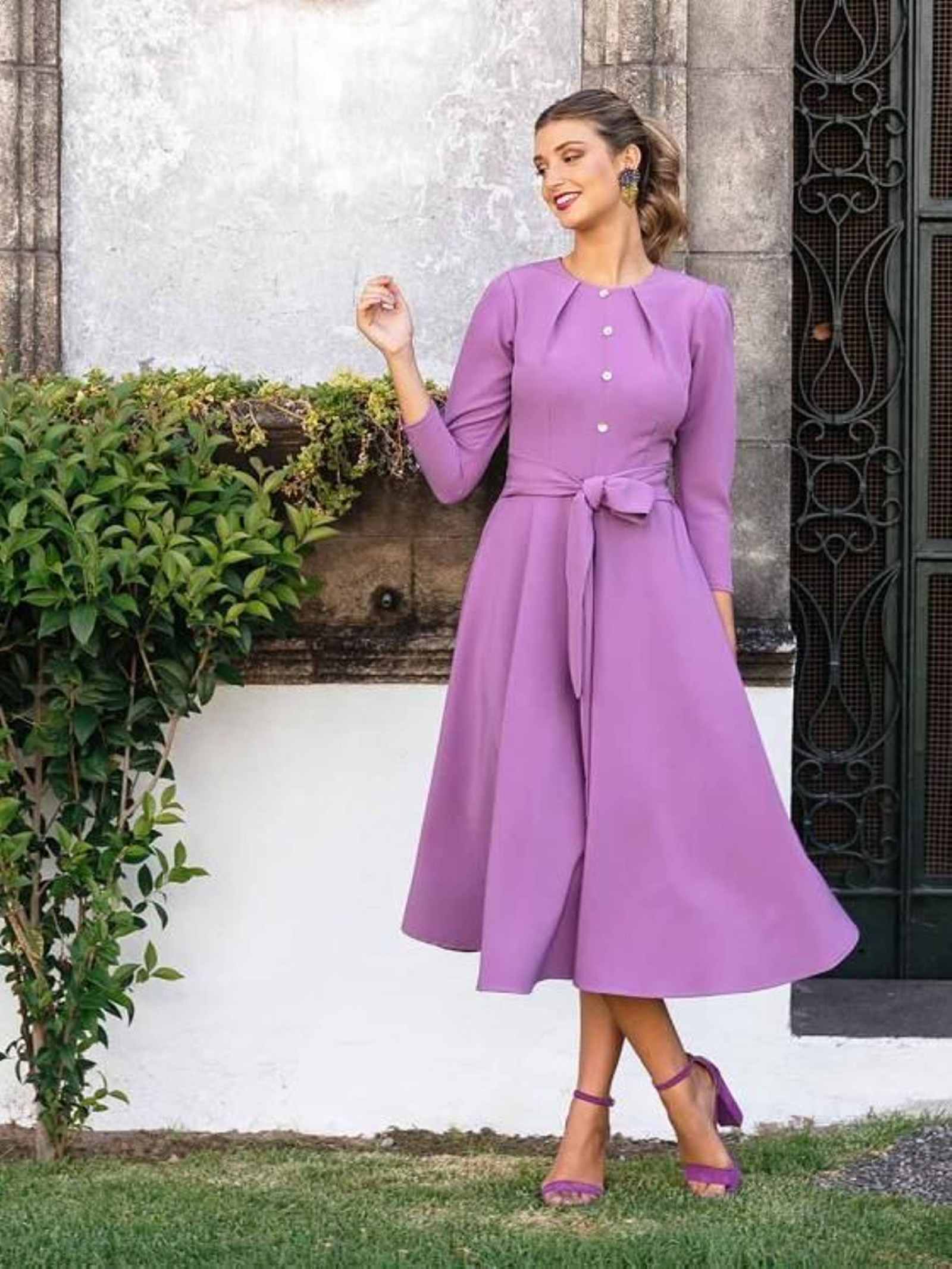 Vestido de invitada de Mariquita Trasquilá. Vestido de invitada de Mariquita Trasquilá.