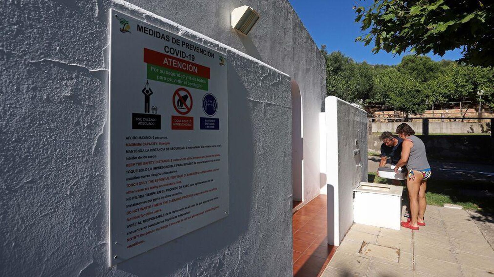 Cartel con las normas higiénico-sanitarias para evitar la propagación del coronavirus.