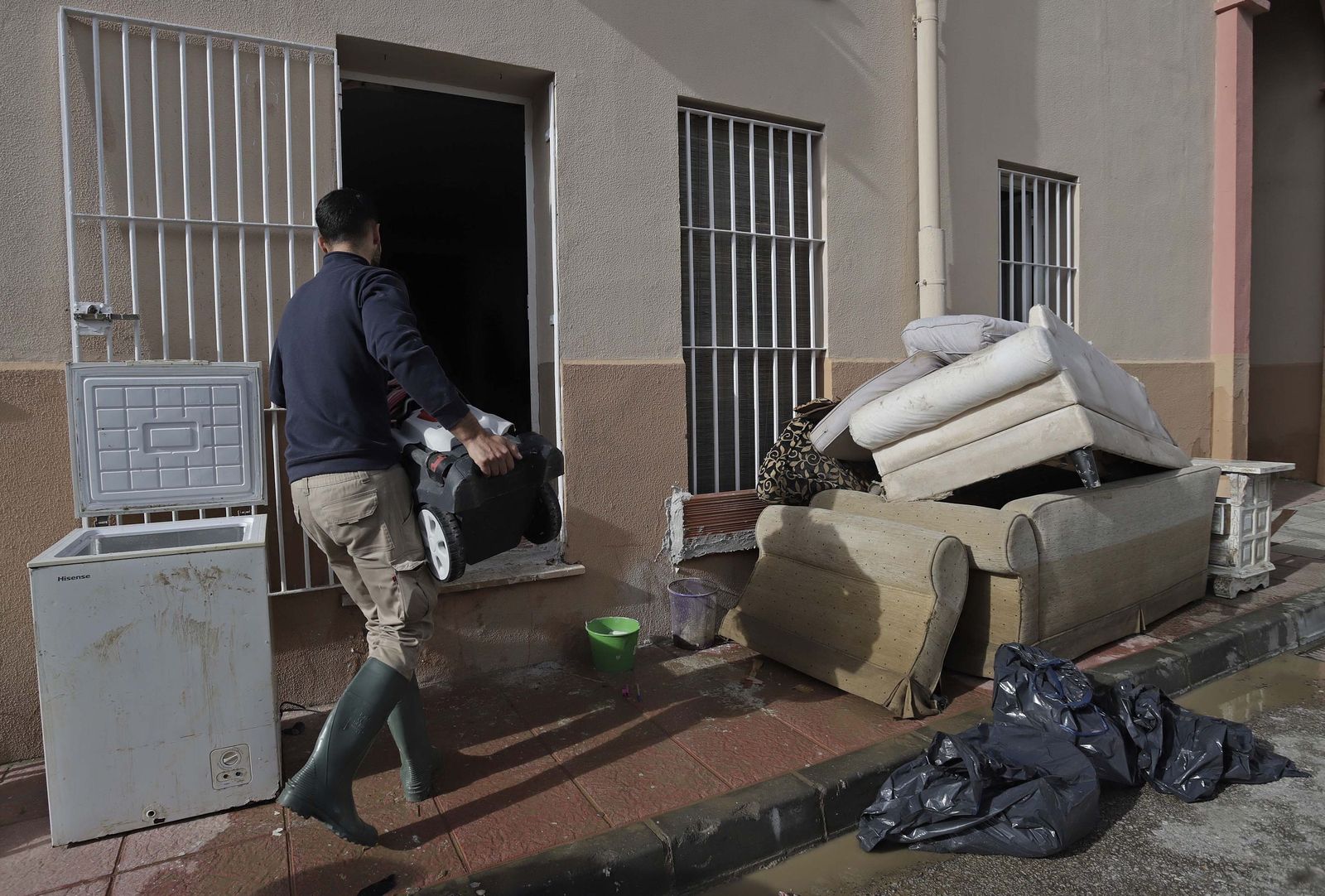 San Martín del Tesorillo después de la borrasca Marta, en imágenes