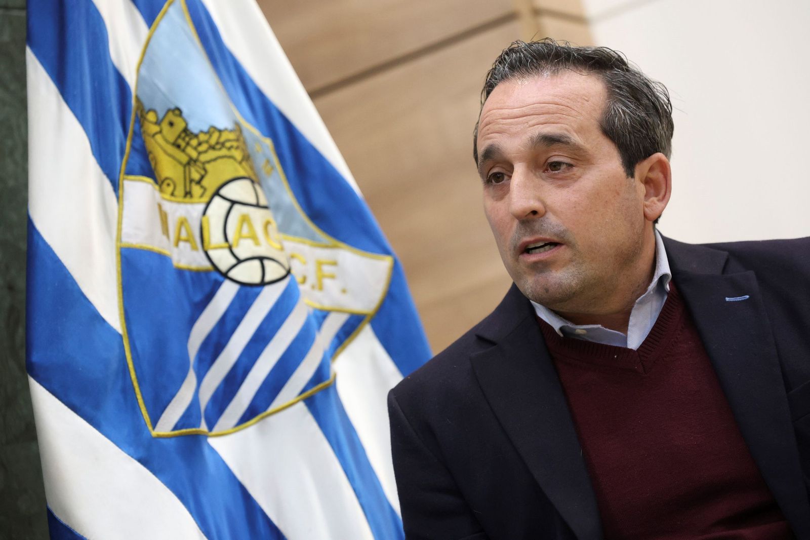 Las fotos de la entrevista con Kike Pérez, director general del Málaga CF