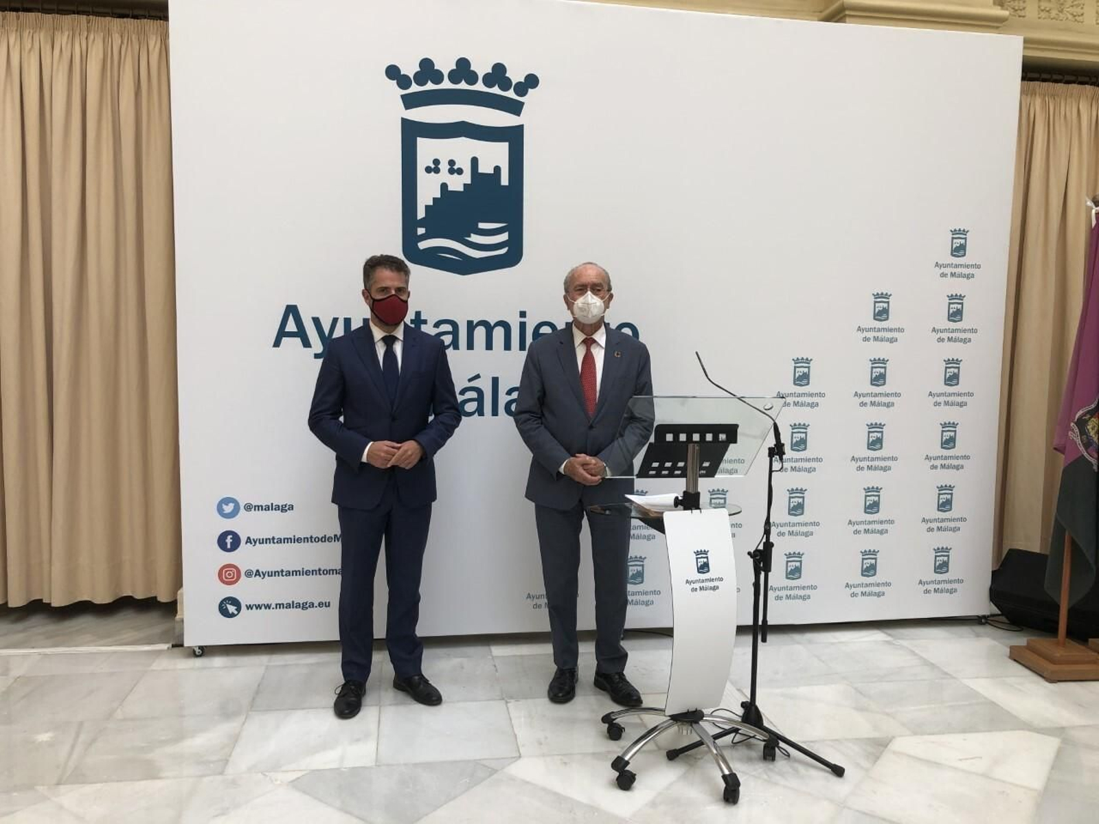 Francisco de la Torre y Carlos Conde este miércoles.