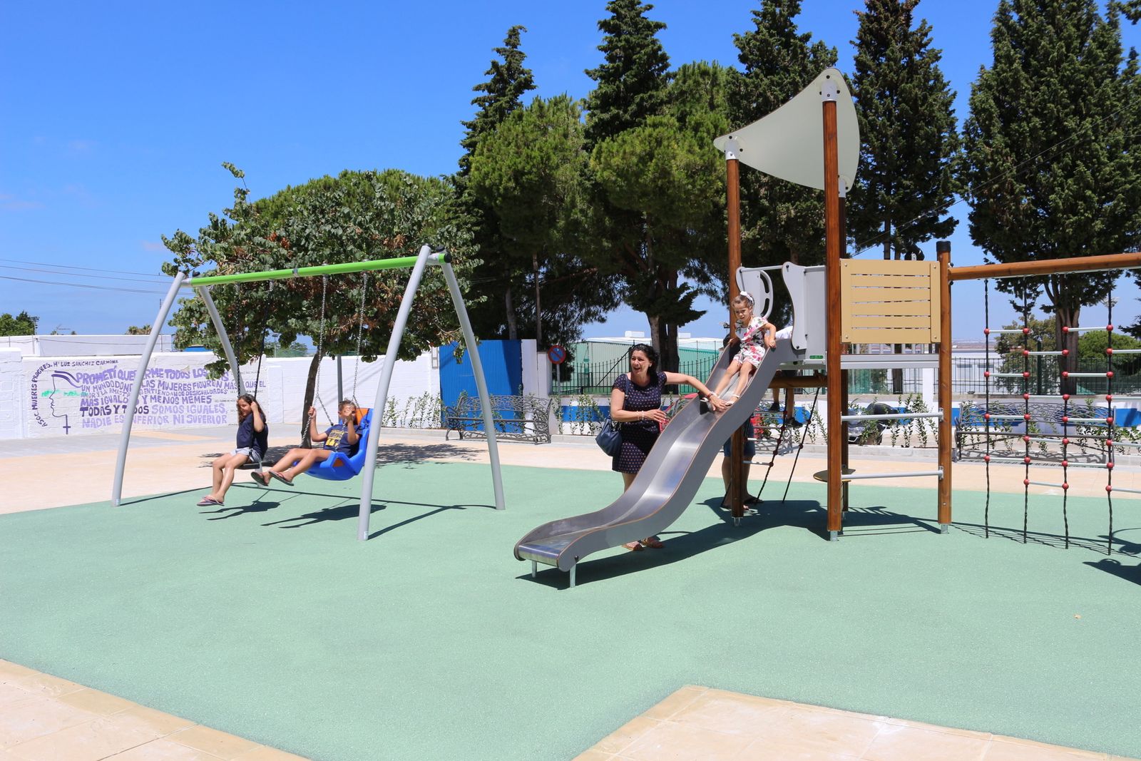 Imagen de archivo del nuevo parque junto a la glorieta Hermano Eufrasio.