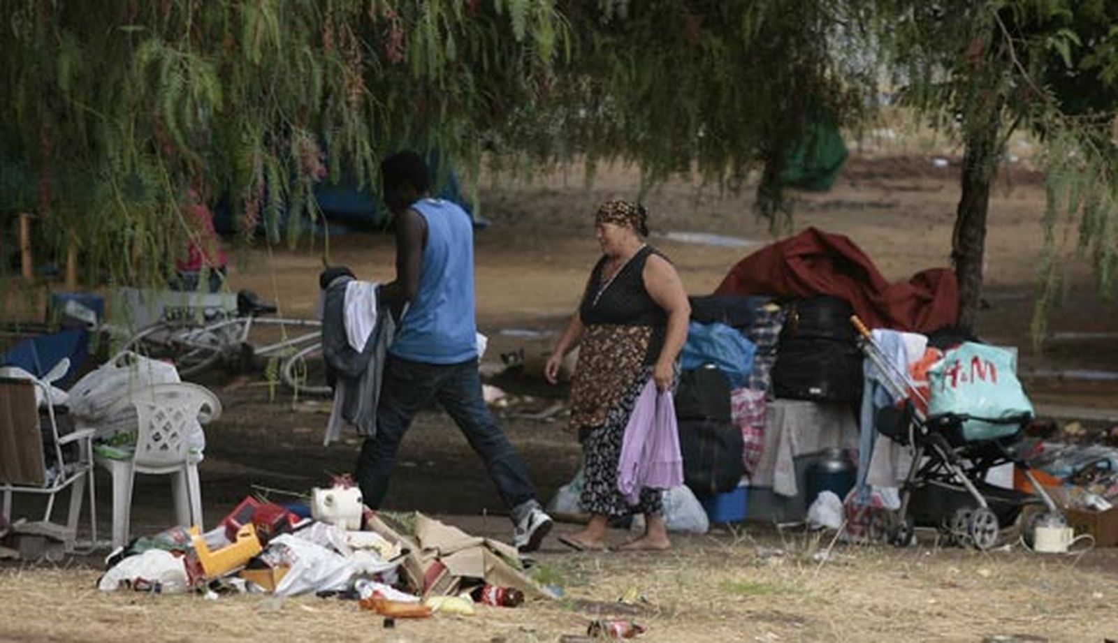 Retiran 83.000 kilos de basura en la segunda actuación contra los asentamientos en el Charco de la Pava