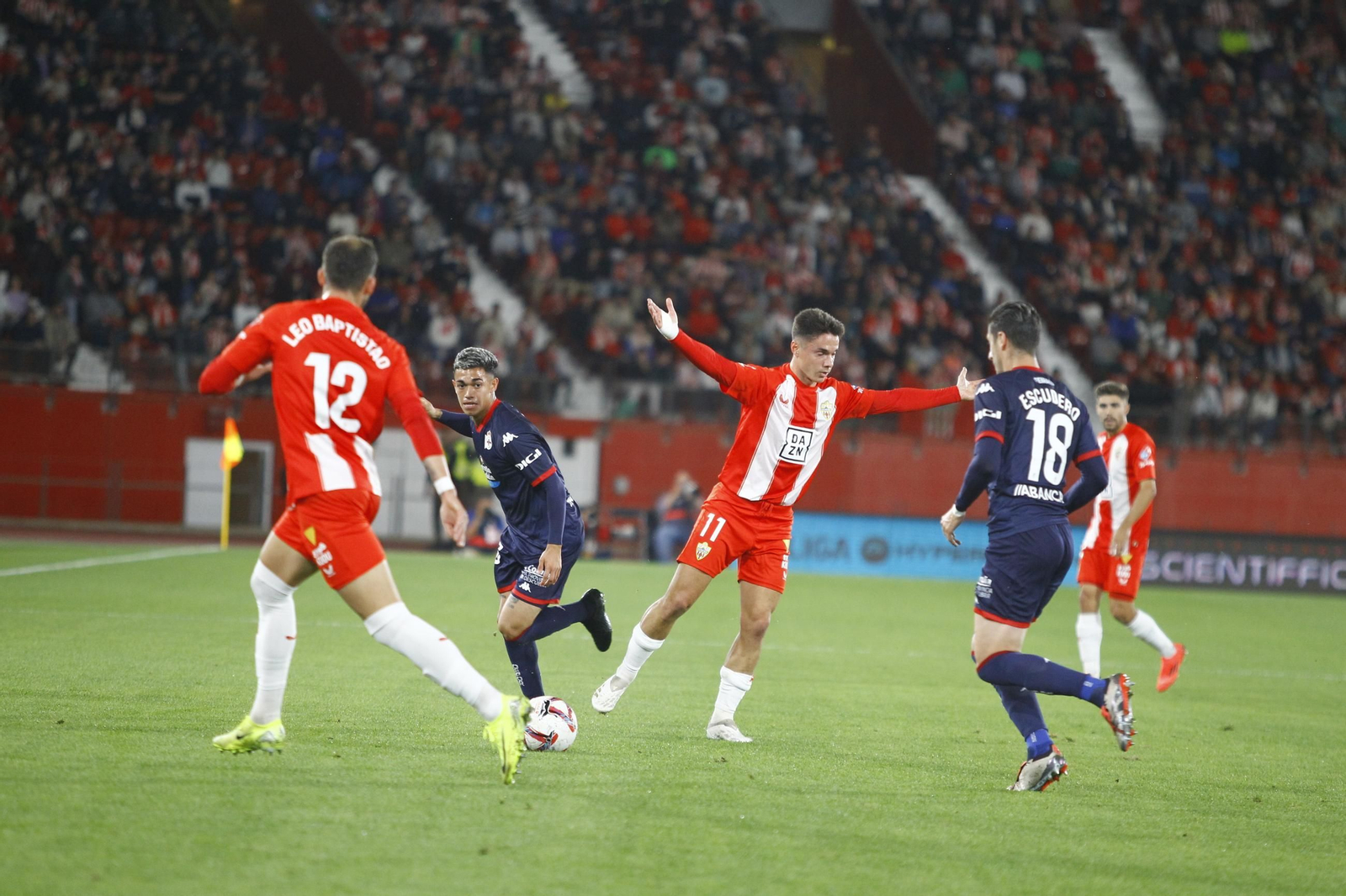El partido U.D. Almería-Deportivo de La Coruña, en imágenes