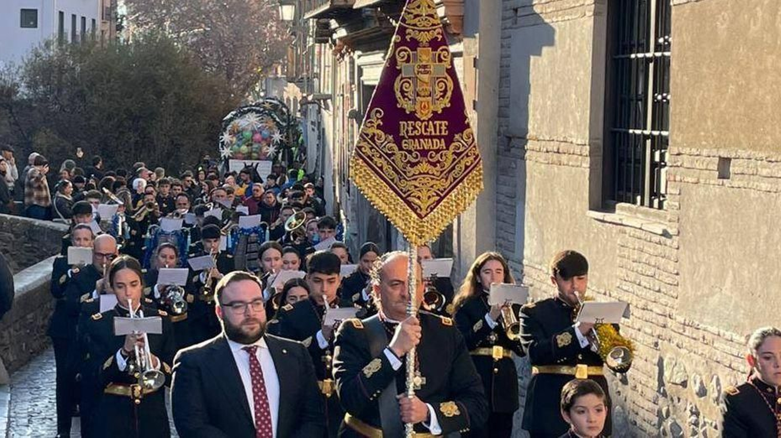Pasacalles Agrupación Musical Nuestro Padre Jesús del Rescate de Granada, Enero 2025