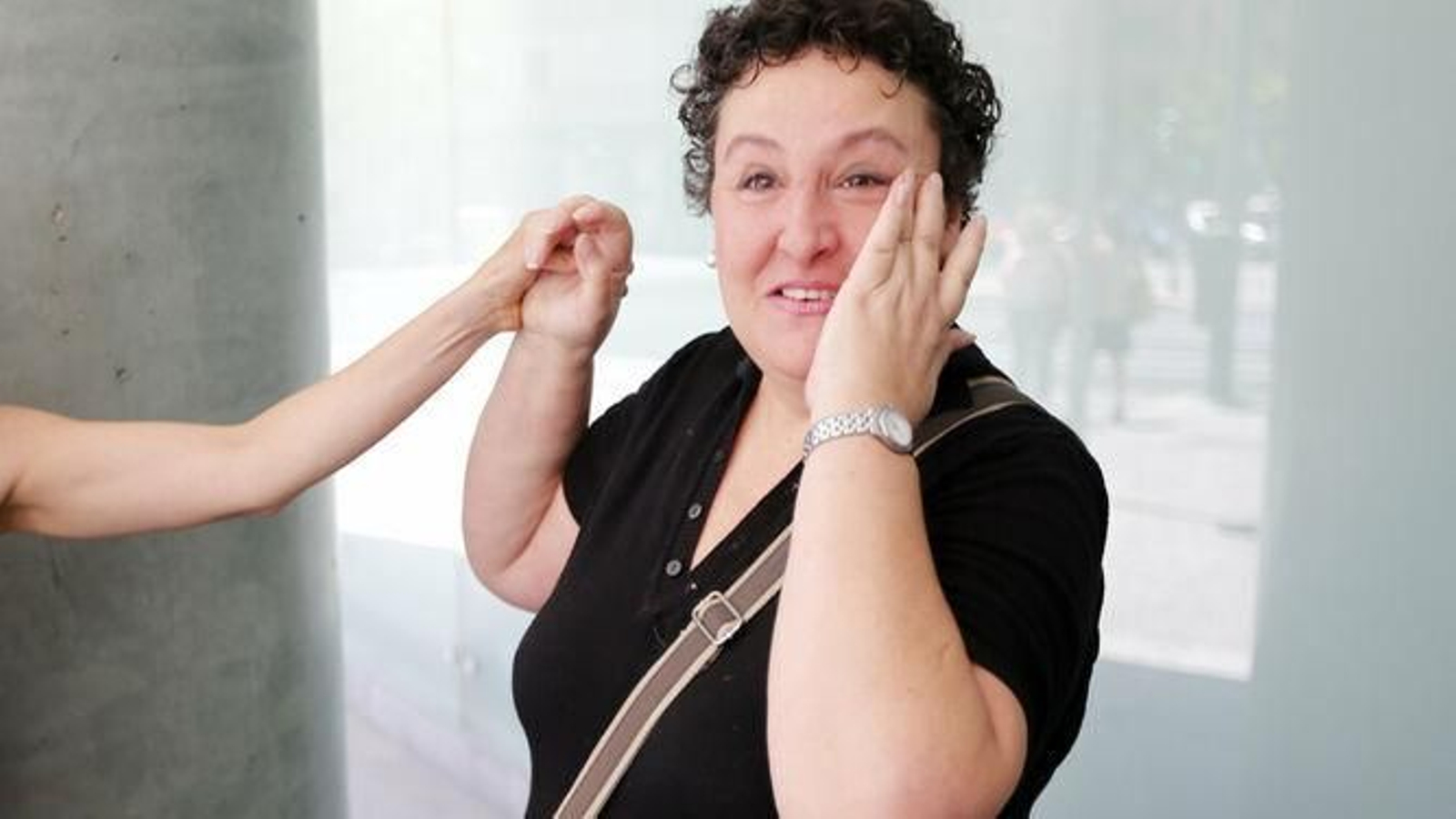 María Salmerón, en una de sus comparecencias en el juzgado