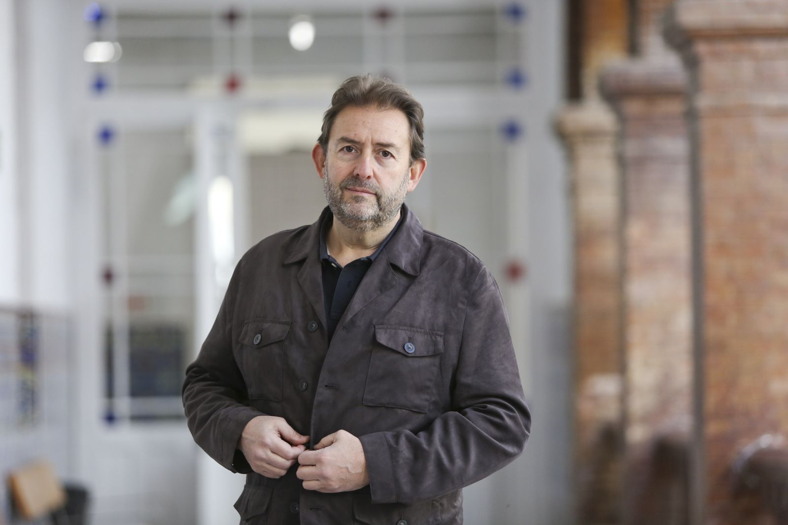 Javier López Yáñez, director de CEGAL, fotografiado este martes en La Térmica.