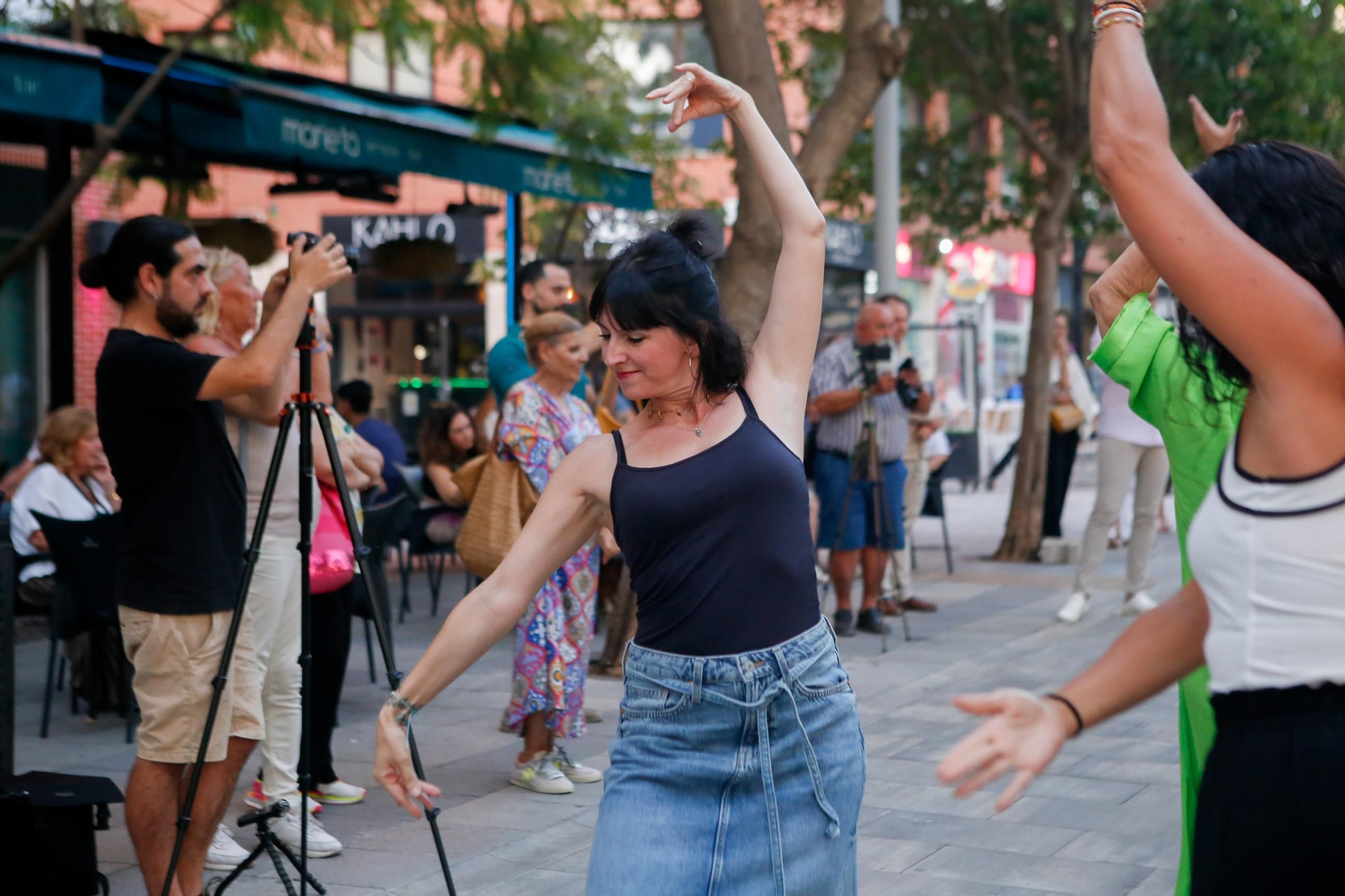 Fotos del flashmob de baile flamenco de Mercedes Alcalá y David Lozano